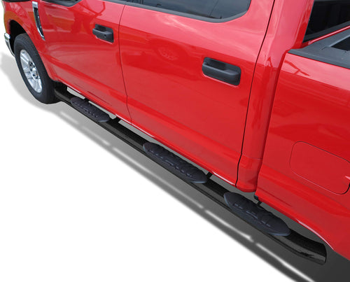 Extreme Black Horse Wheel-to-Wheel Side Steps Black Compatible with 2015-2023 Ford F-150|2022-2023 Ford F-150 Lightning-FOBK-NL