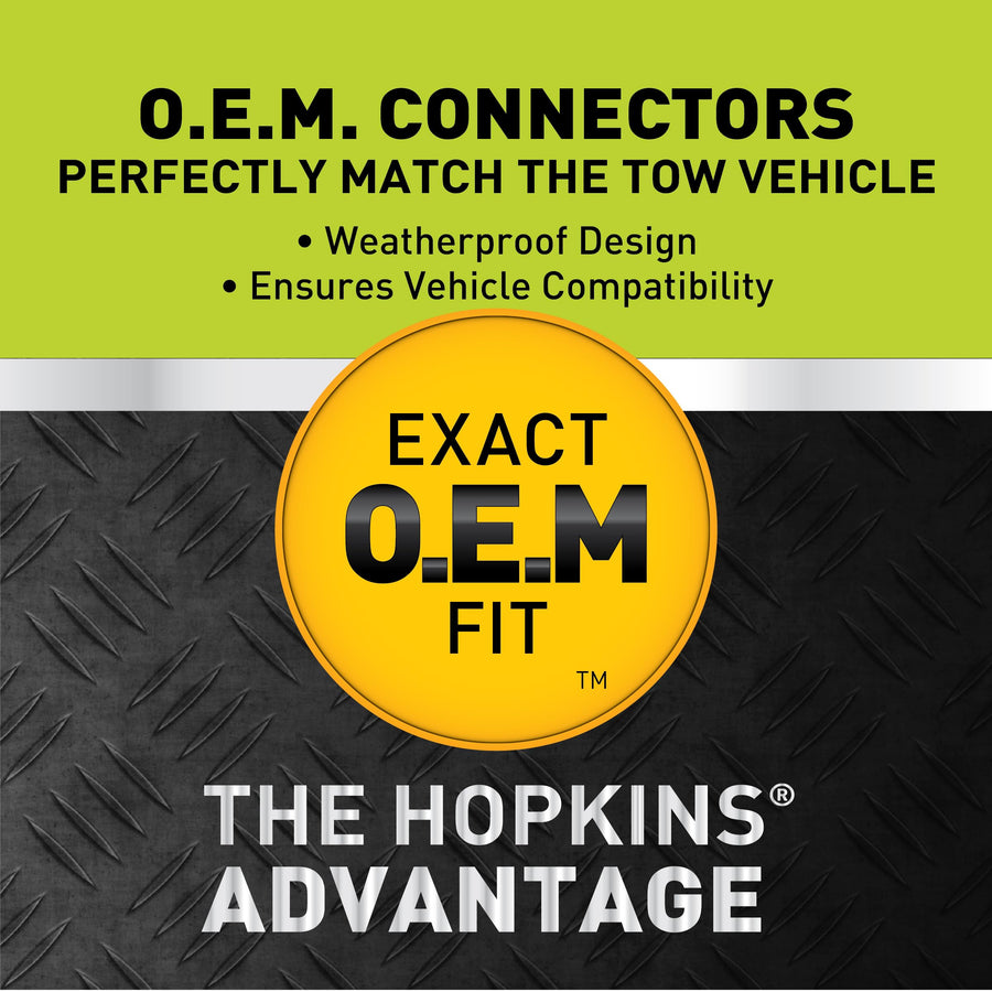 Endurance Hopkins Towing Solutions 40167 5th Wheel Plug-In Simple! Wiring Kit, Wire length is 10 feet
