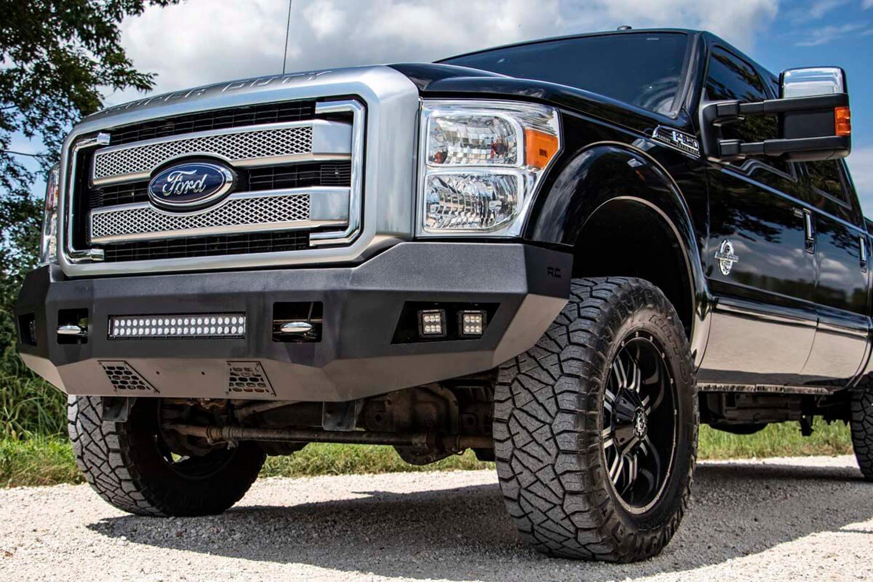 Rough Country LED Heavy Duty Front Bumper for 11-16 Ford Super Duty - 10783