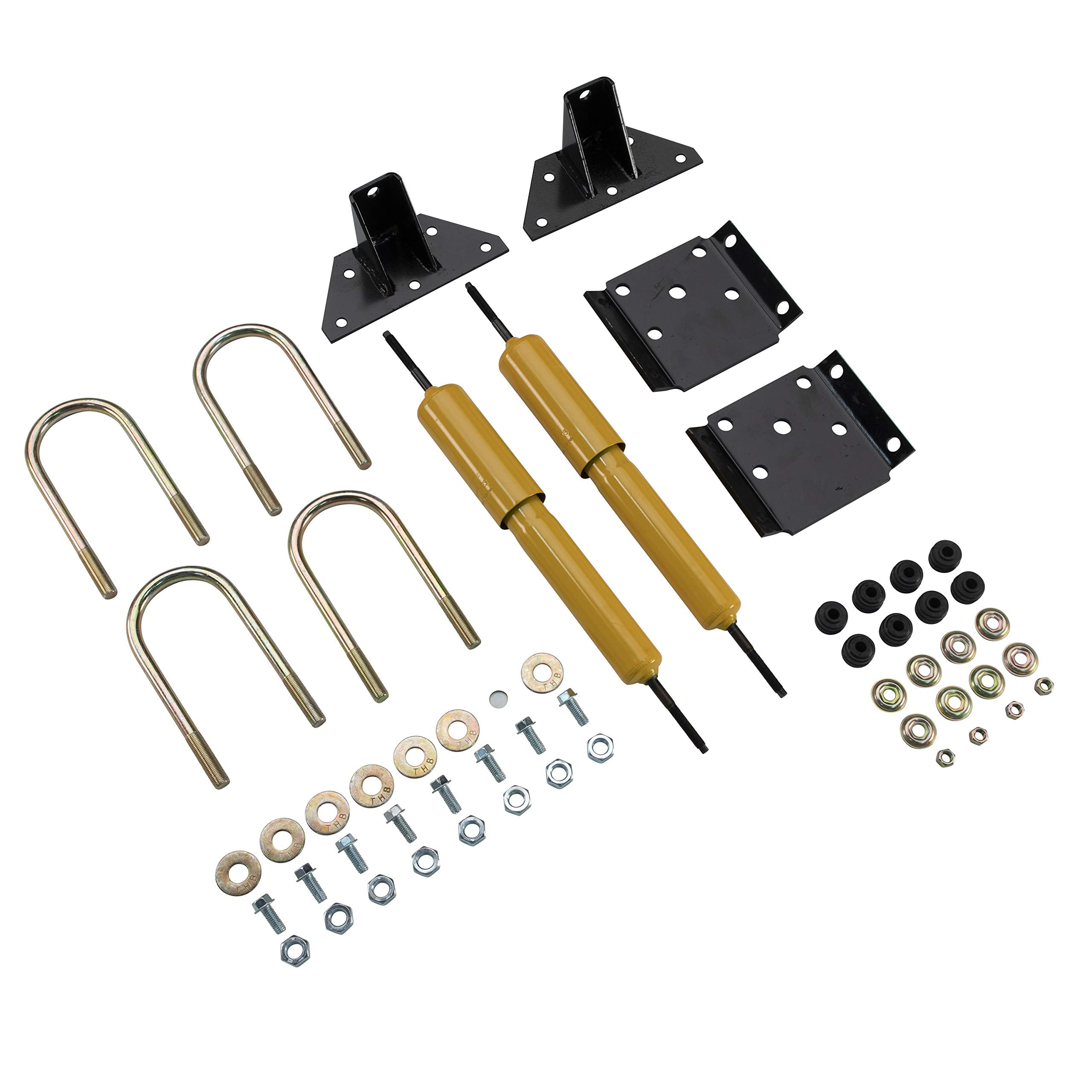 Lippert Shock Mount Kit Heavy-Duty for RV Trailers, Fits 3 in. Axle Tube, Shock Absorbing, Complete Bolt-On Mounting Kit, Gas Shocks, Suspension Repair Parts - 281281