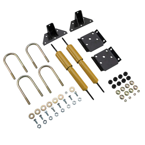 Lippert Shock Mount Kit Heavy-Duty for RV Trailers, Fits 3 in. Axle Tube, Shock Absorbing, Complete Bolt-On Mounting Kit, Gas Shocks, Suspension Repair Parts - 281281