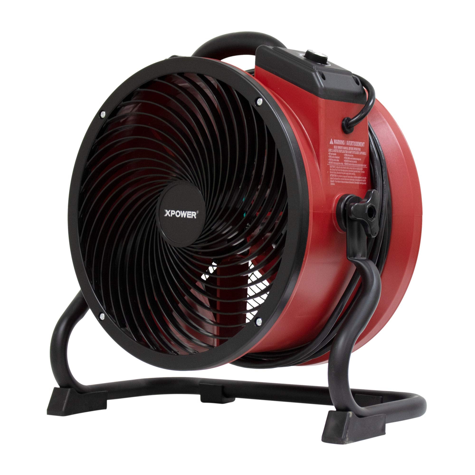 XPOWER Professional X-39AR Axial Fan with Sealed Motor (1/4 HP) for Water Damage Restoration and Powerful Focused Air Circulation up to 60 feet (Blue)