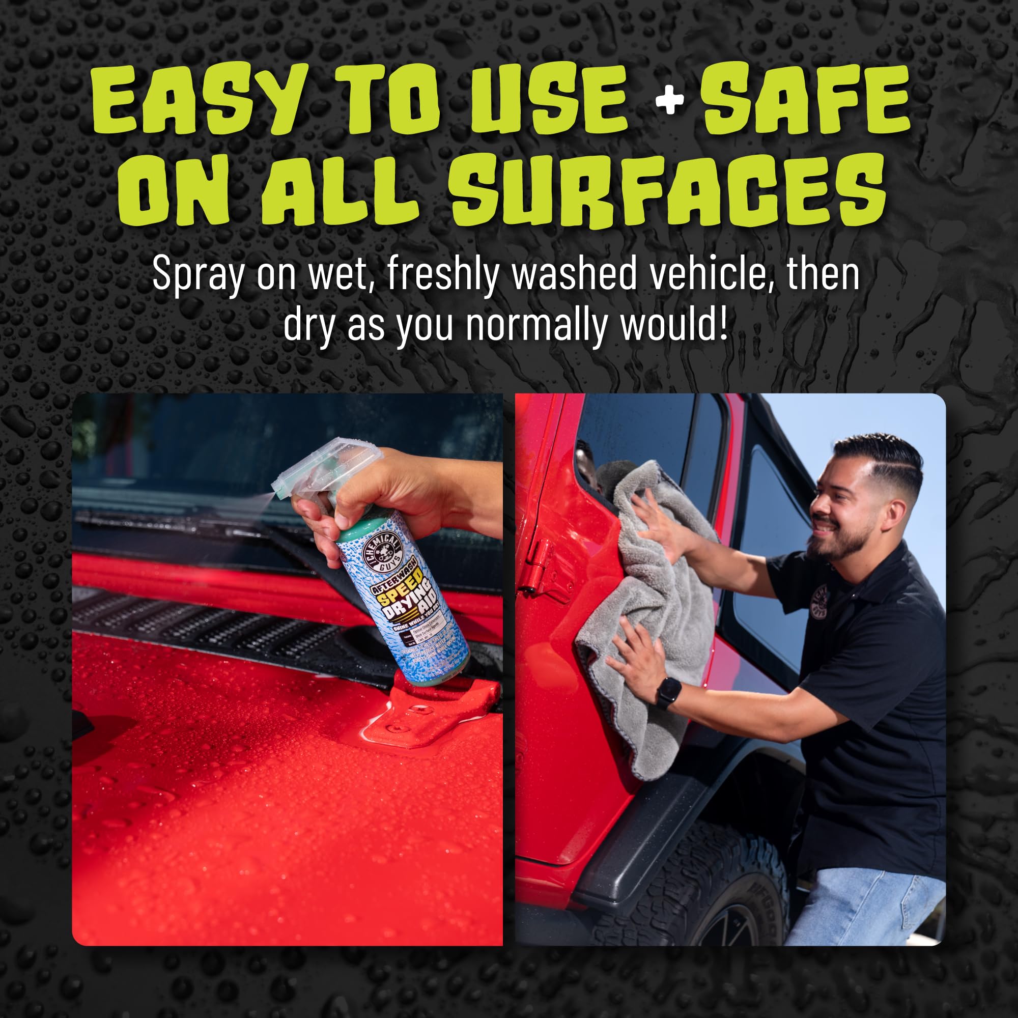 Chemical Guys After Wash Sprayable Car Wash Gloss Boosting Drying Aid - 16 oz Detailing Spray Helps Reduce Water Spots, Adds Shine, and Speeds Drying for Trucks, and Motorcycles
