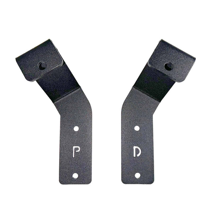 XE Go Rhino Hood Hinge Cube Light Mount | Mild Steel, Textured Black | 732275T | Fits 2021-2023 Ford Bronco Sport