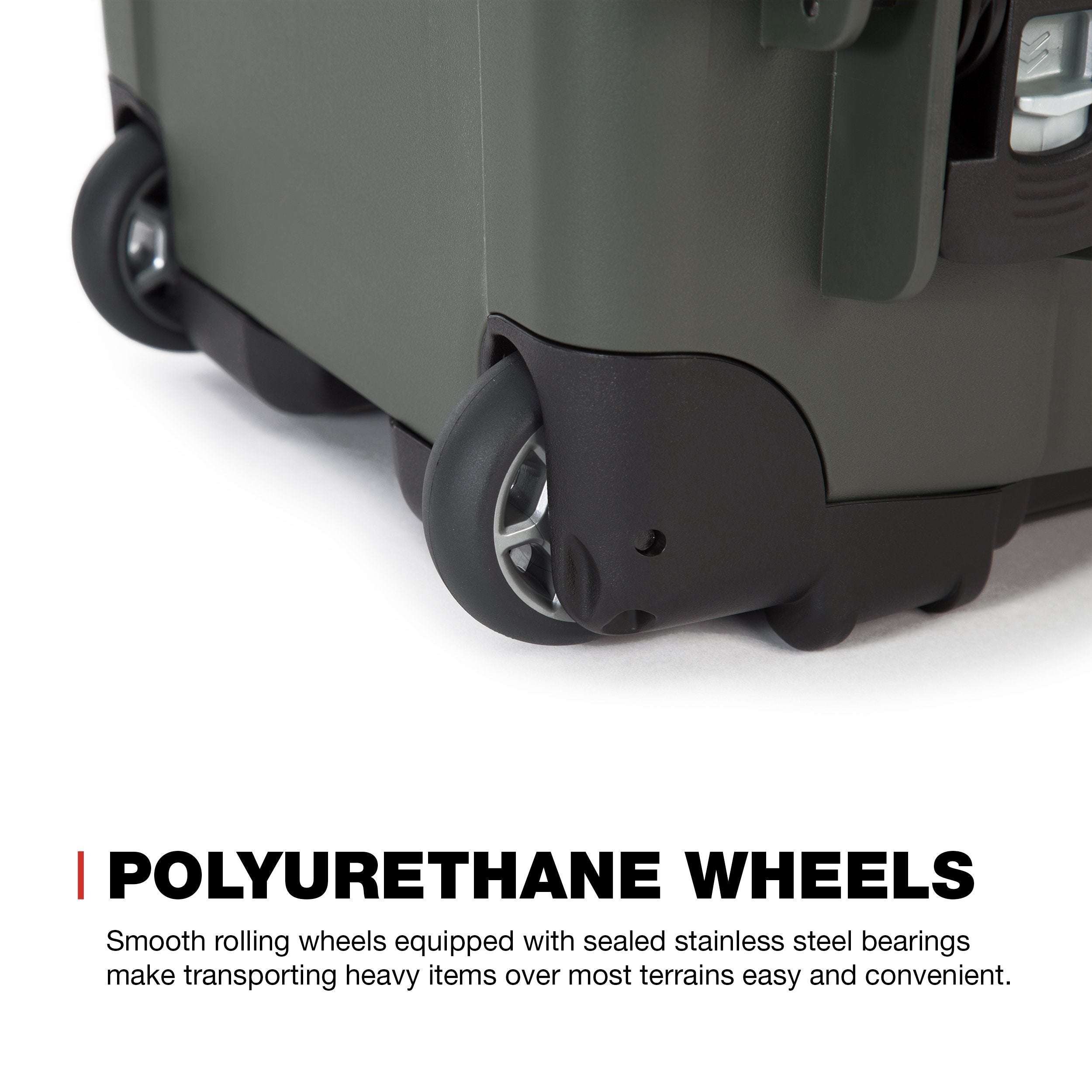 Protective Travel Case Nanuk 935 for 3 Bottles of Wine w/Wheels and Extendable Handle, TSA Approved - Olive (935-3BTLS6)