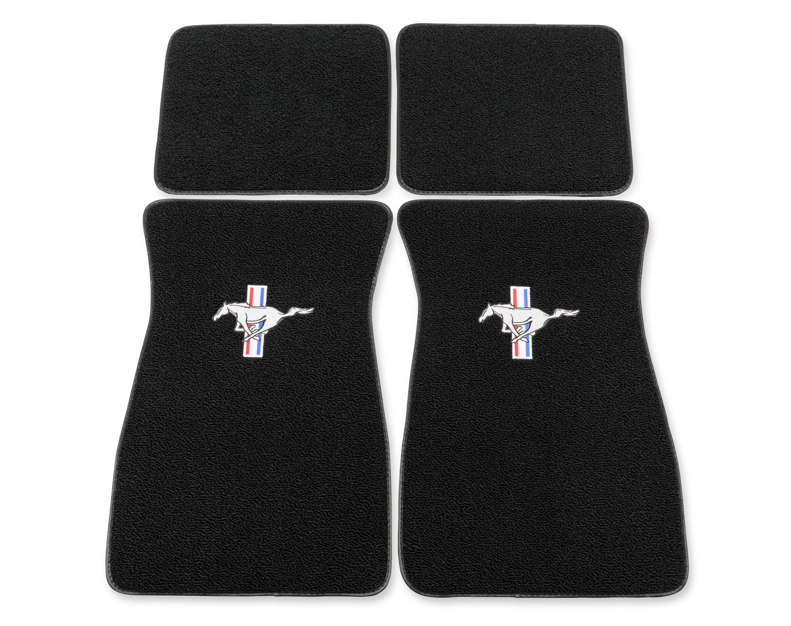 Embroidered Scott Drake Acc-FM-EMB-BK Carpet Floor Mats Black