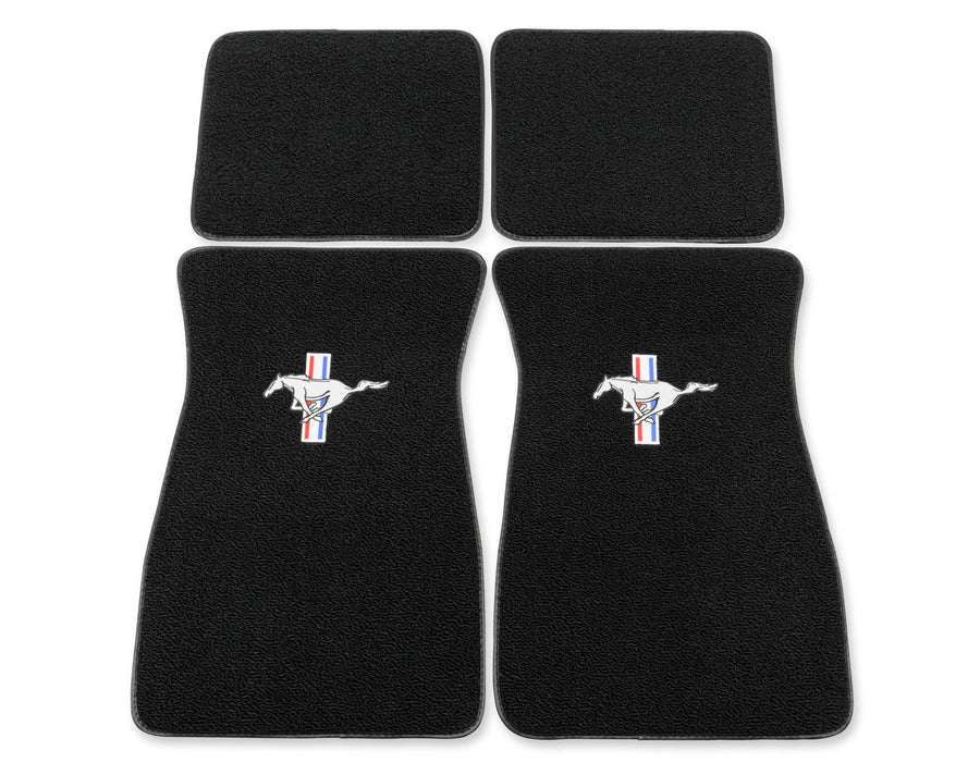 Embroidered Scott Drake Acc-FM-EMB-BK Carpet Floor Mats Black
