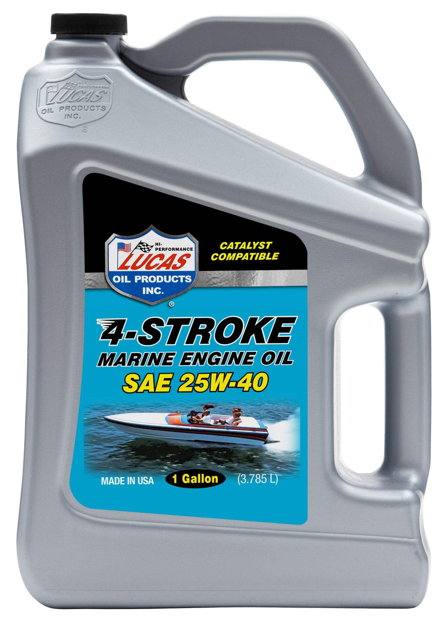 Lucas Oil 25W-40 SAE Stern Drive Inboard Marine Oil FC-W, 5 Quart (Pack of 1)