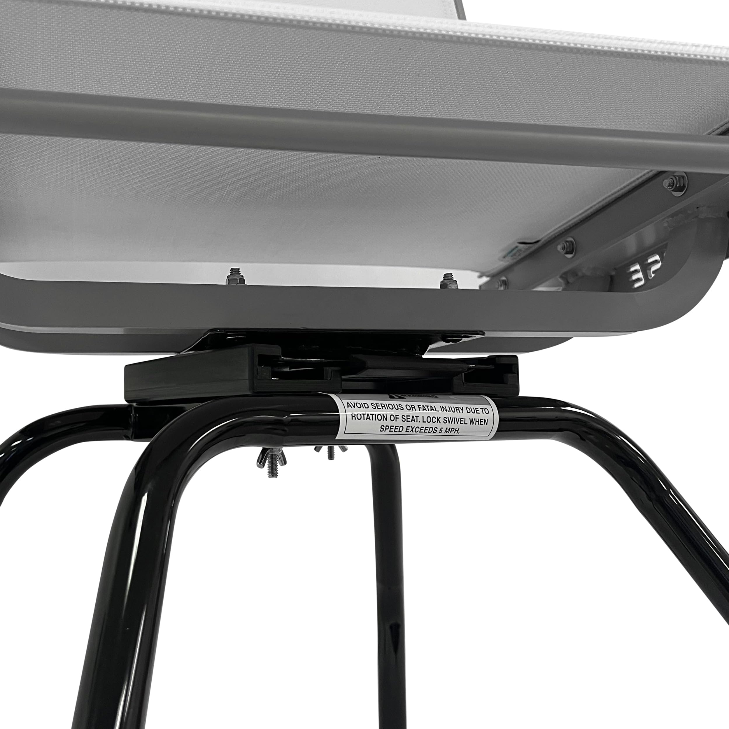 8WD1174 Wise Portable Seat Stand with Quick Release Bracket 8WD17, Black Powder Coat Finish