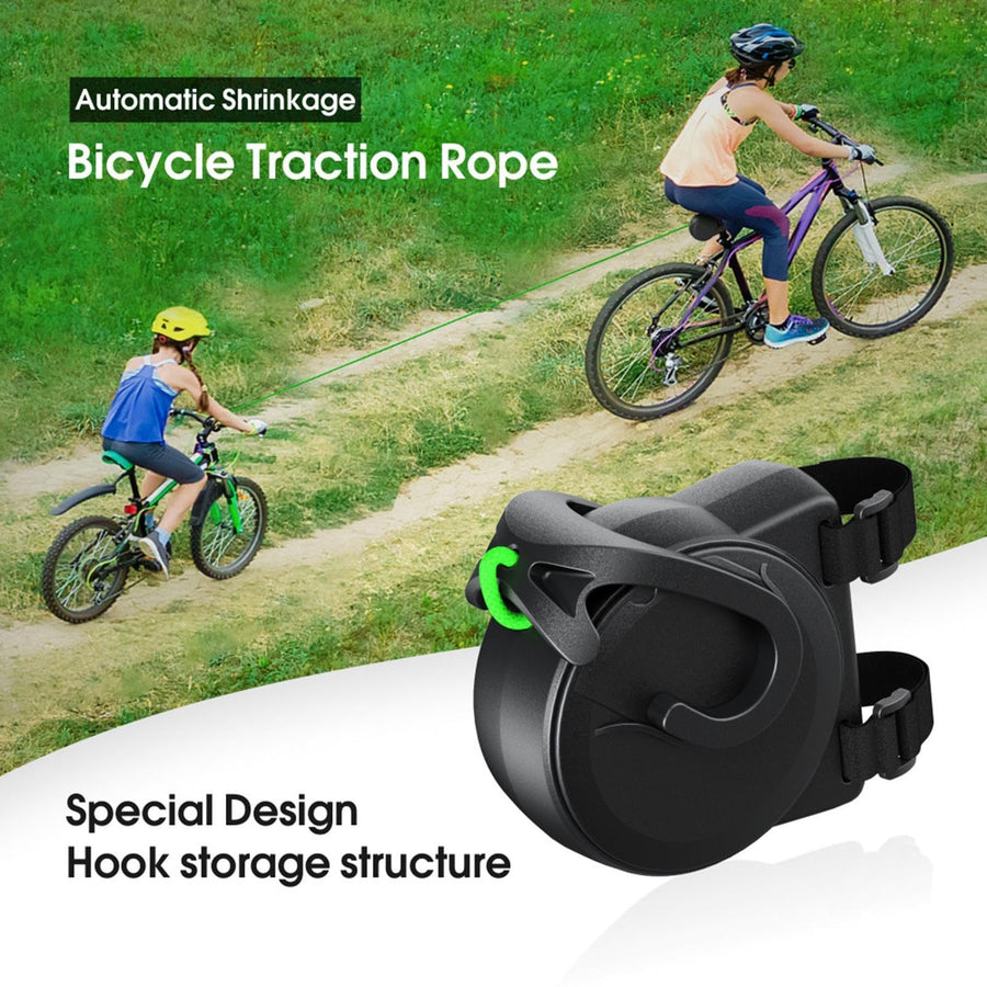 Kids Bicycle Tow Rope, Retractable Bicycle Traction Rope - Adaptable and Retractable Bicycle Strap - Bicycle Traction Rope with Folding and Tensioning Design