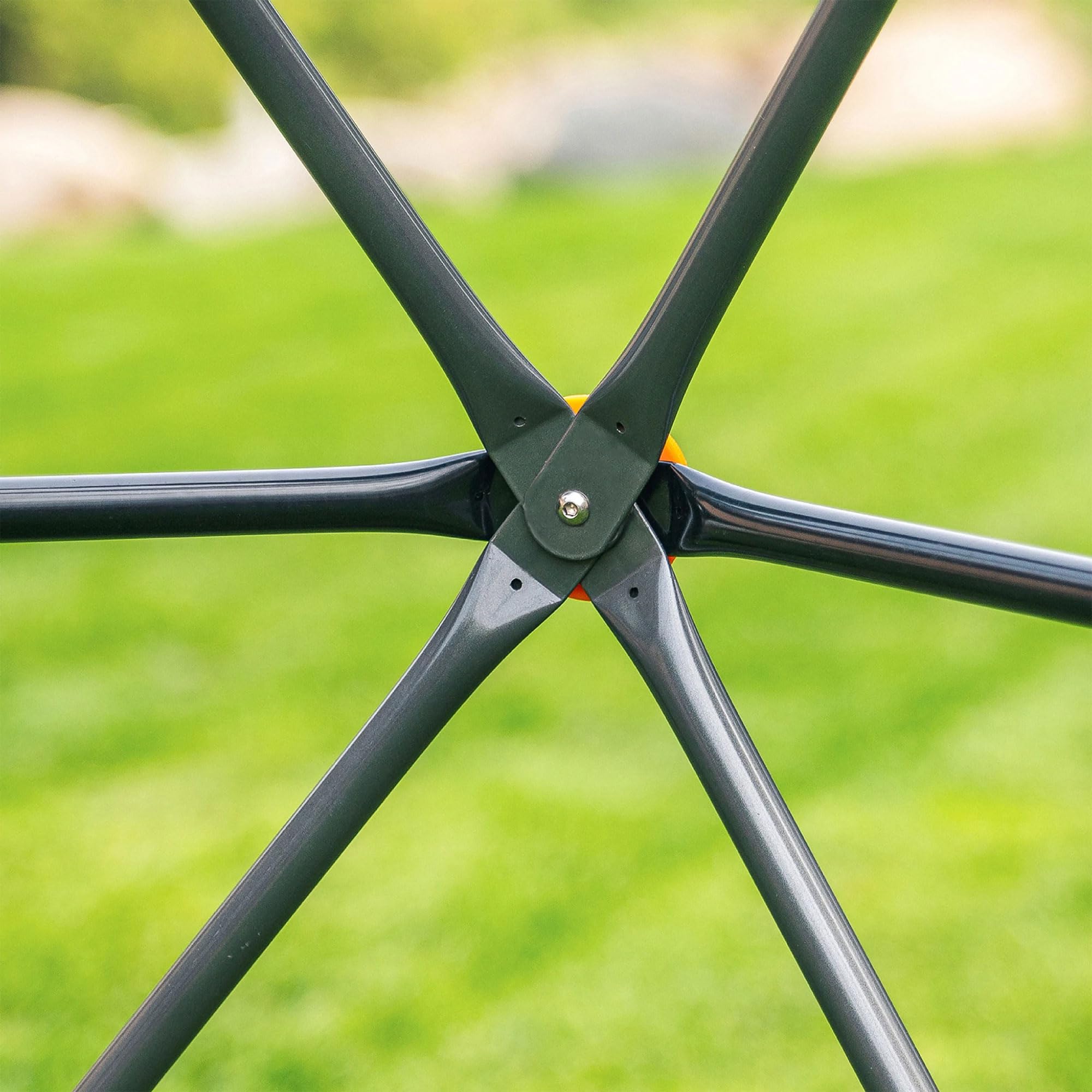 SummitPro 7.5ft Kids Outdoor Climber – gobaplay Climbing Dome, Metal Backyard Play Structure Playground Equipment with Rock Climbing Hand Grips