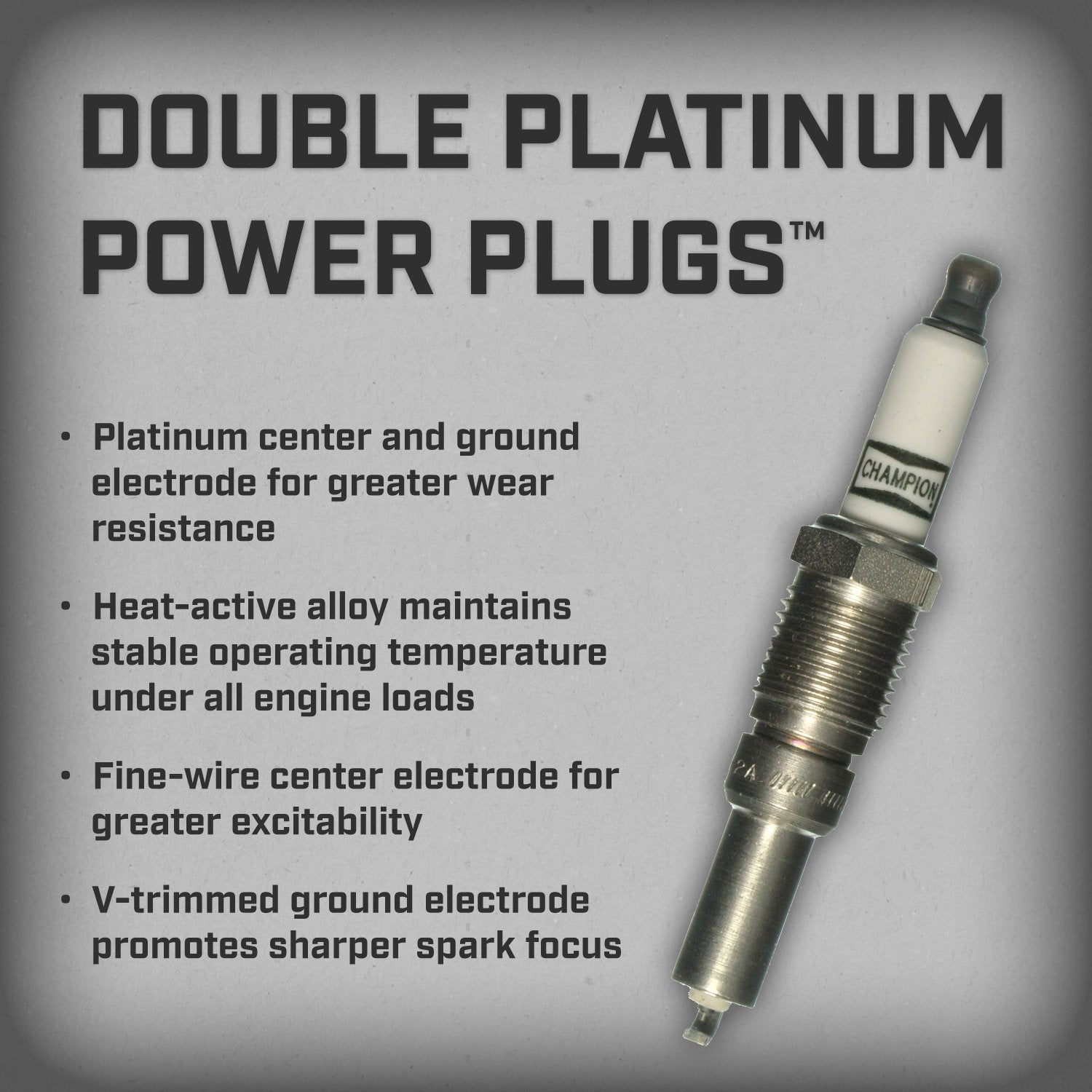Double Platinum Champion 7989 (7989) Pack of 1 (UPC 037551010158) for 2004 - 2008 Ford F-150