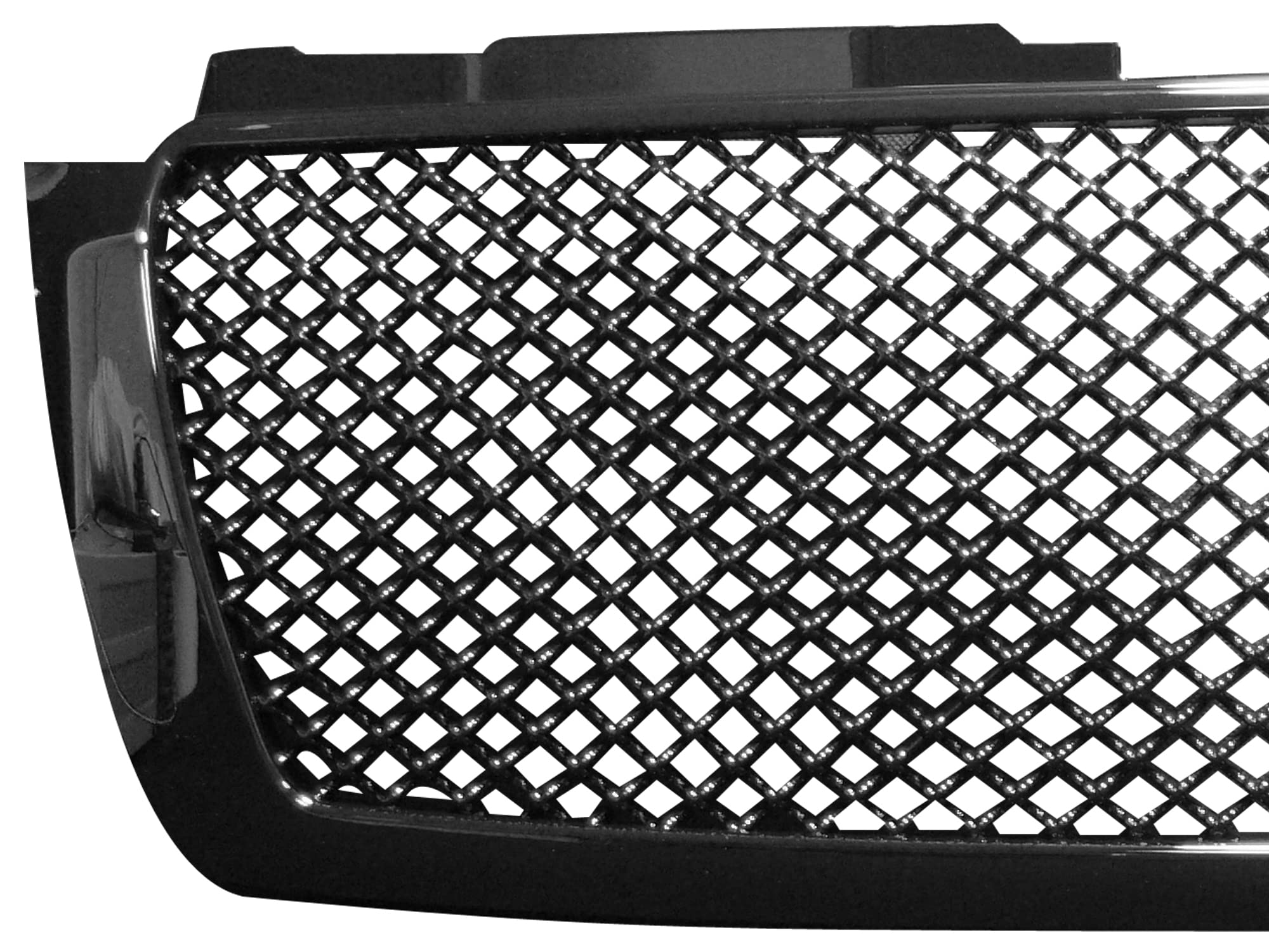 7146983 Armordillo USA Mesh Front Hood Grille - Gloss Black Fits 2007-2014 Chevy Avalanche