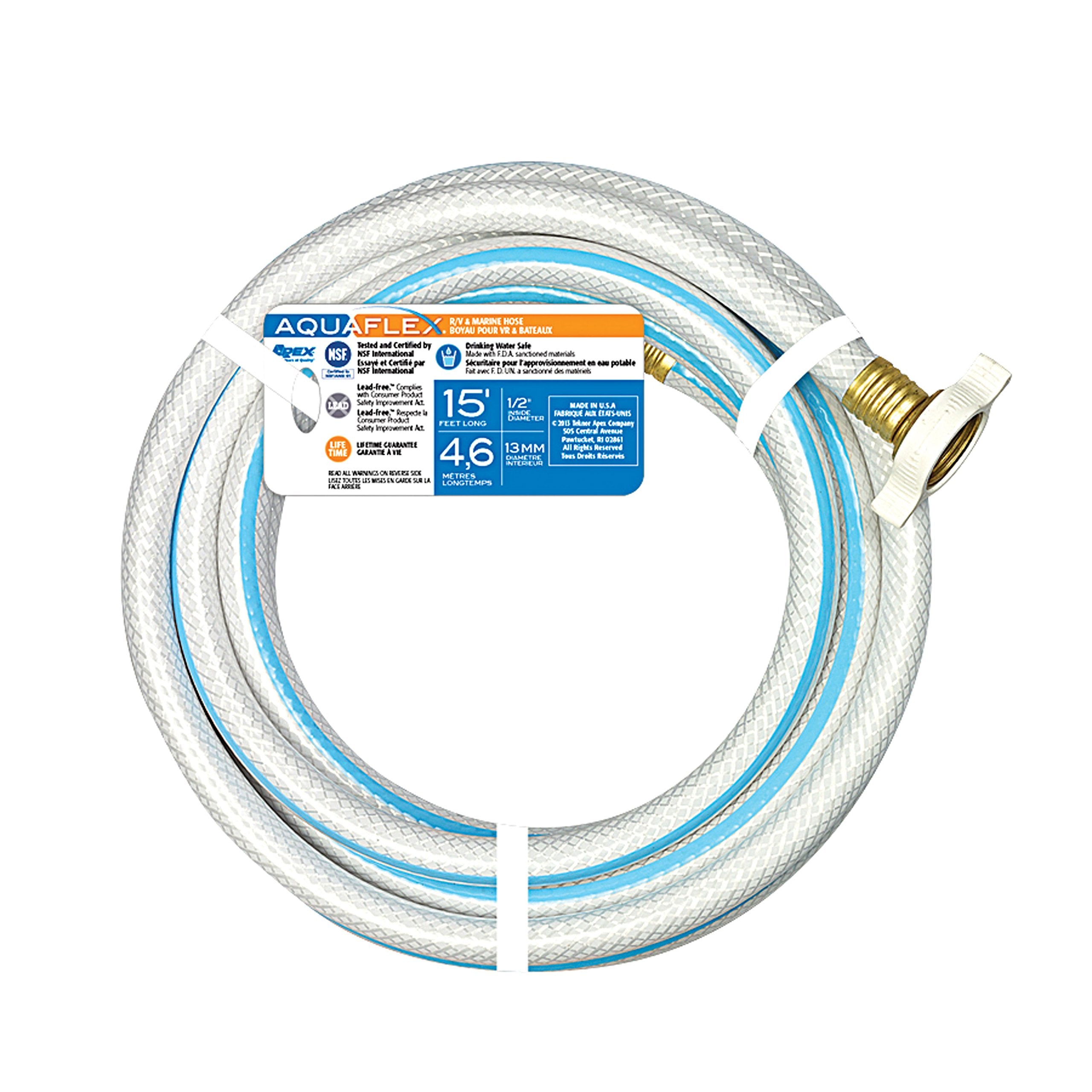 AquaFlex Teknor Apex RV/Marine Hose - 1/2" x 15'