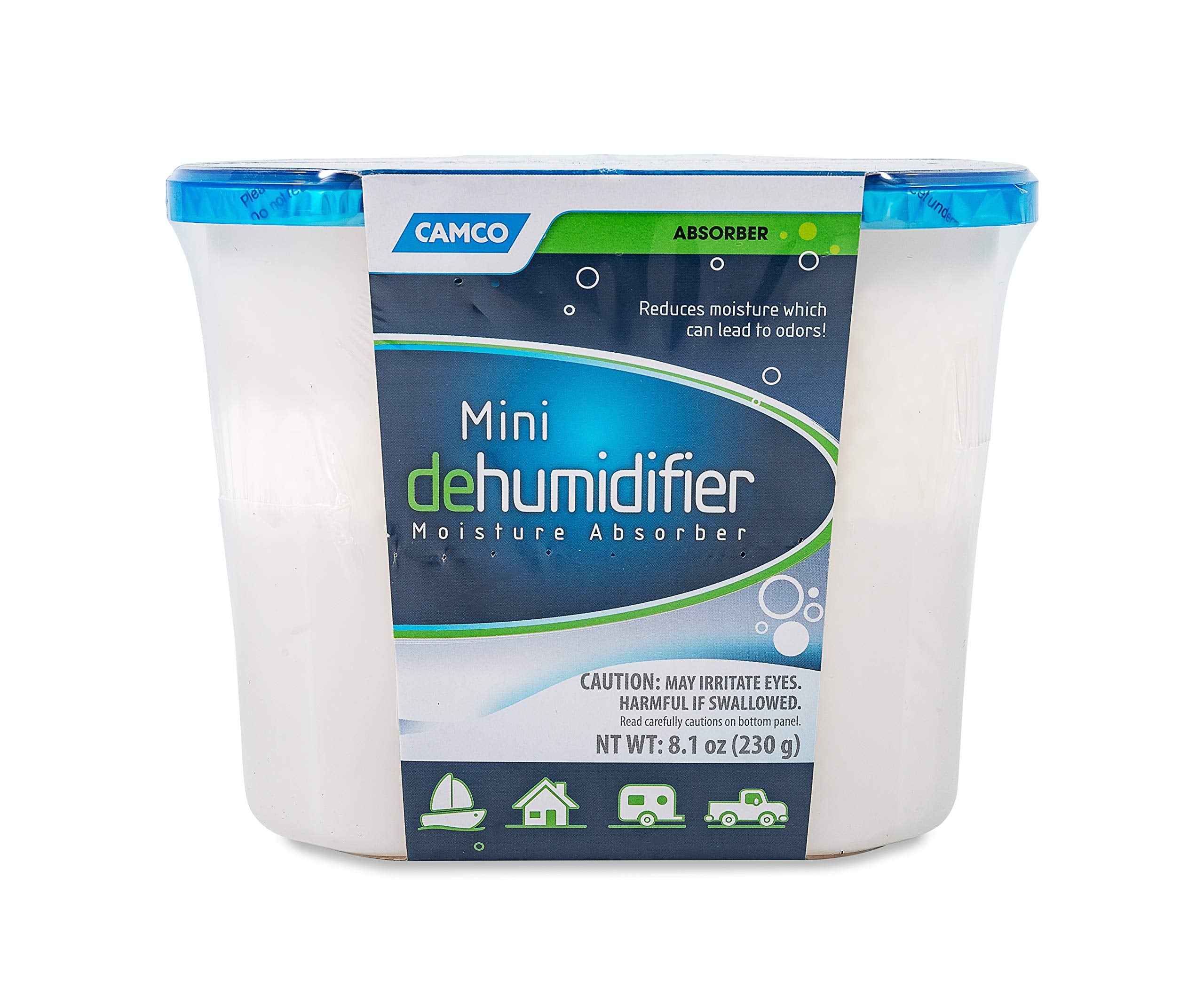 Camco Mini Dehumidifier/RV Camper - Moisture Absorber for Small Spaces - Fragrance Free (44195)