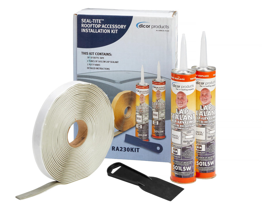 Dicor Seal-Tite RA230KIT Rooftop Accessory Installation Kit for RV Roofing