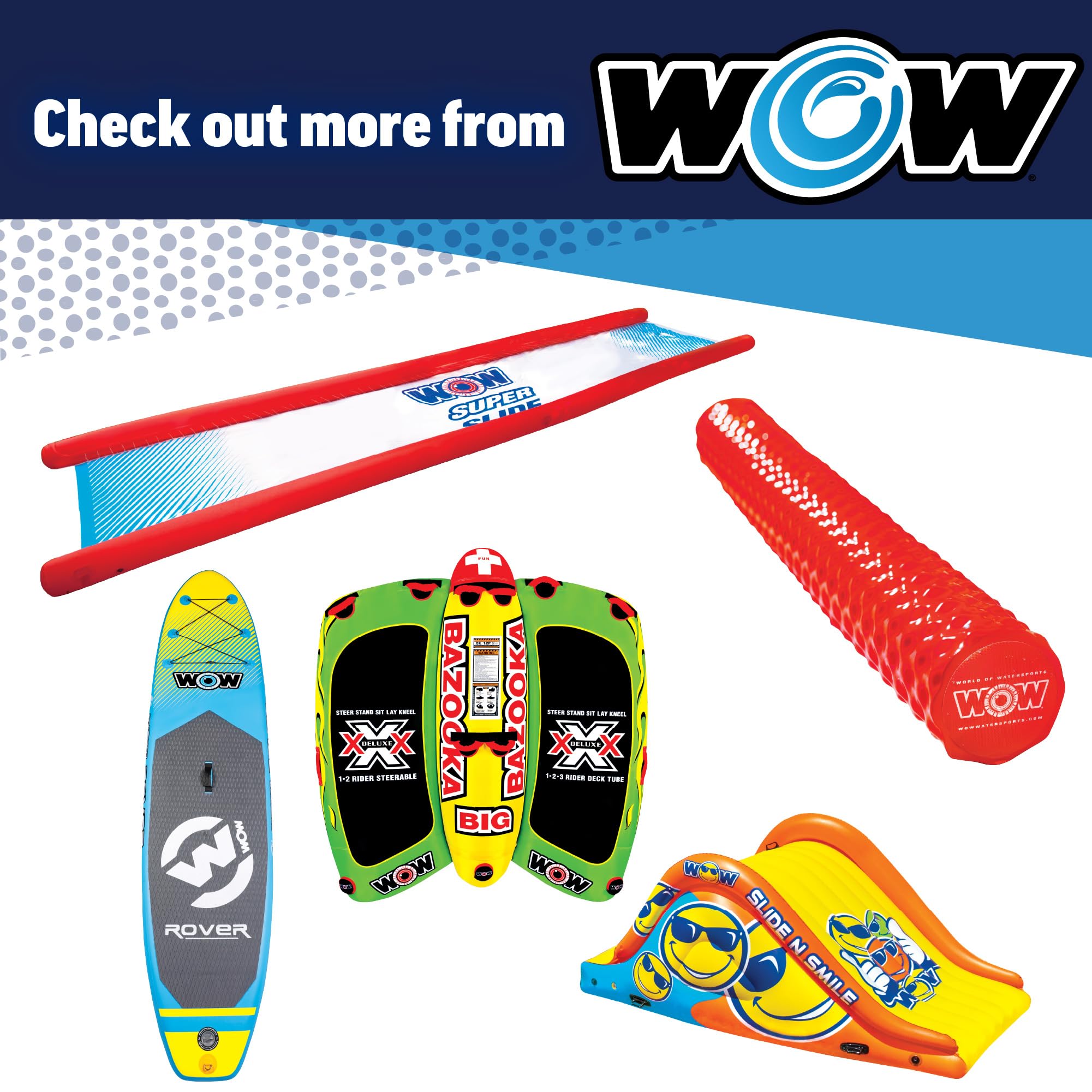 Electric Air Inflator - WOW Sports - Air Pumps for Inflatables - Great For Towables and Boat Accessories - DC - Includes Cord, 3.0 PSI