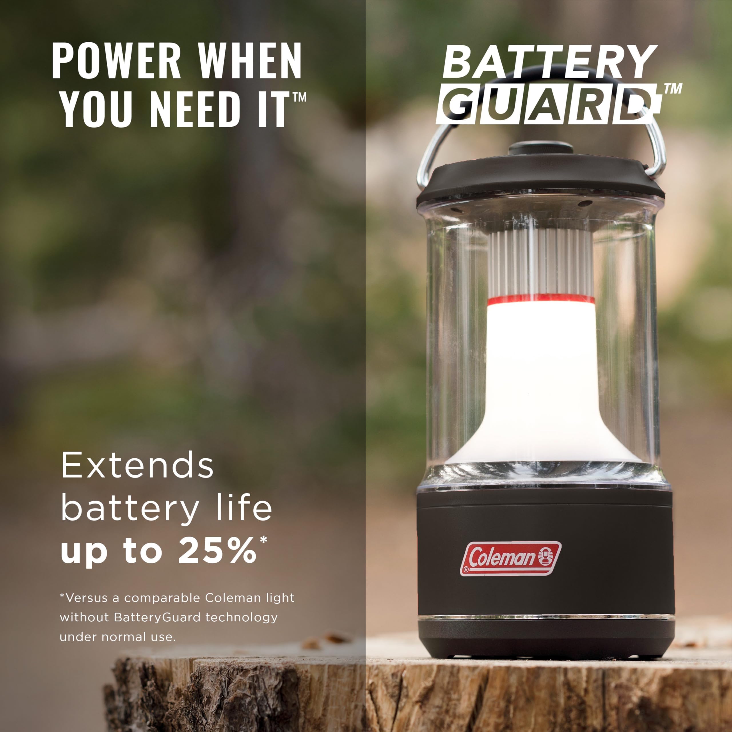 Coleman LED Lantern 1000L with Enhanced Battery Protection, Water-Resistant, Batteries Last up to 25% Longer Than Other Lanterns, Great for Camping, Power Outage, Emergencies, & More