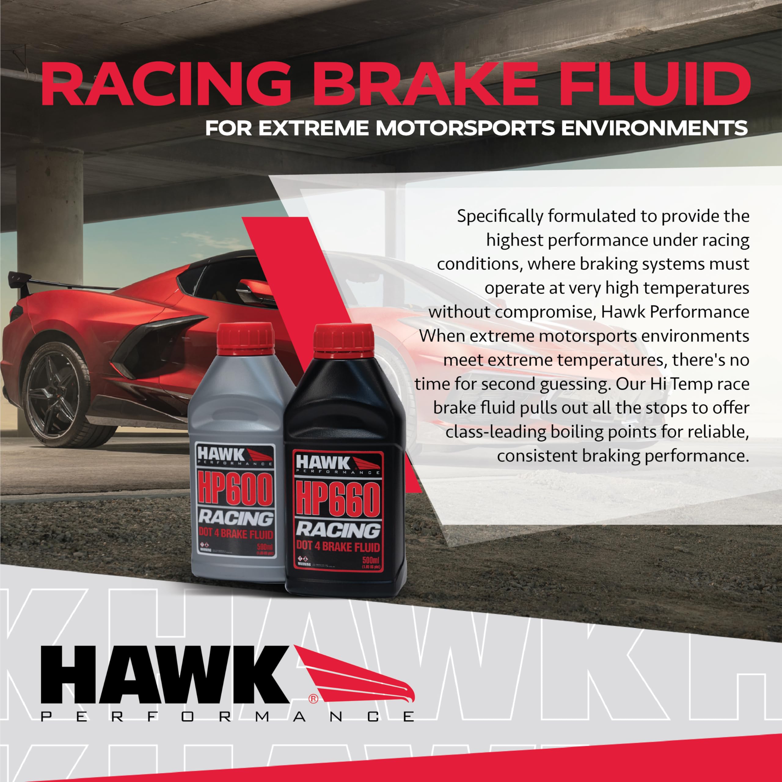 Hawk HP600 Race Race Performance Brake Fluid