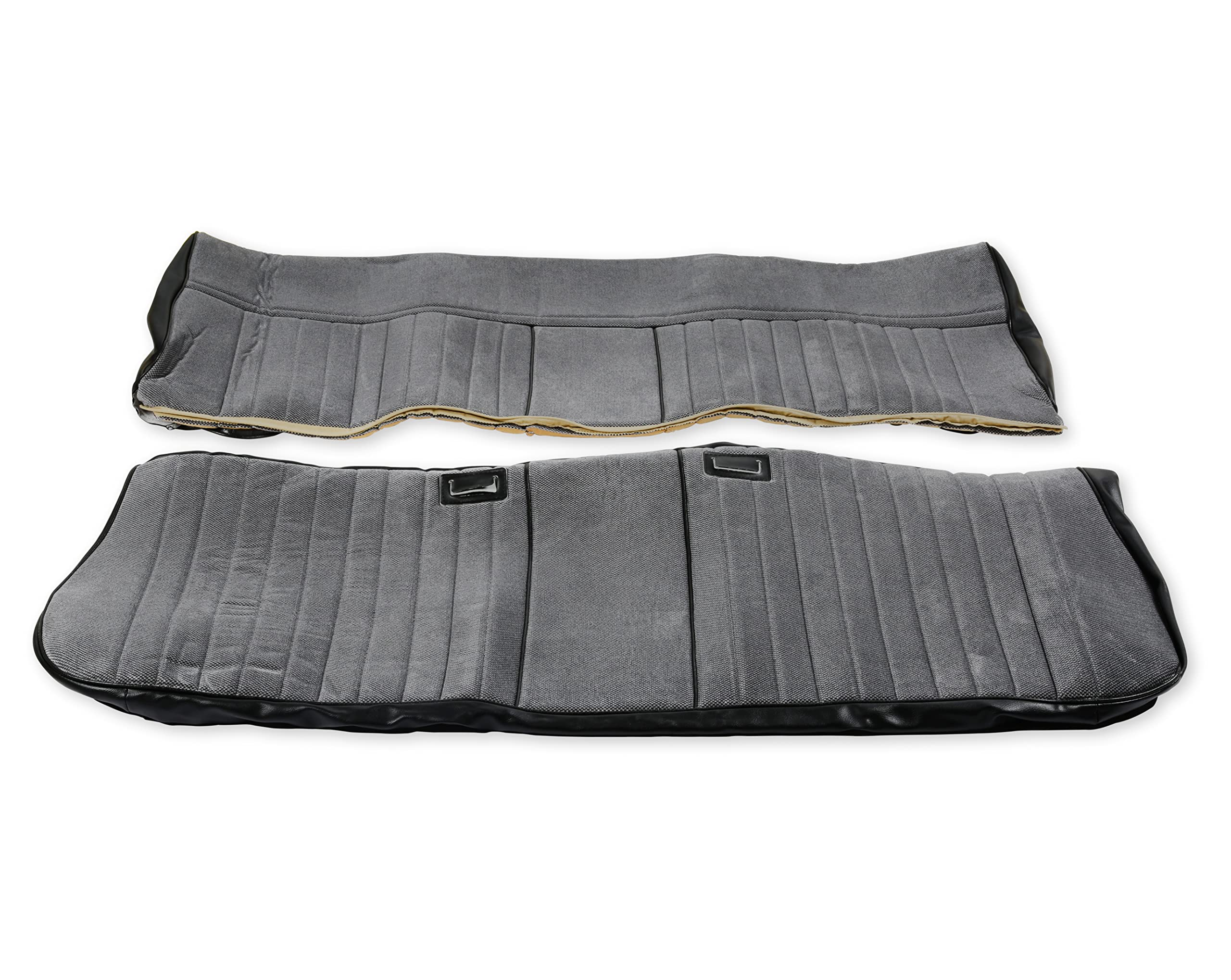 05-320 Brothers Trucks Upholstery Kit-Deluxe Seat Cloth/Vinyl-Black/Silver