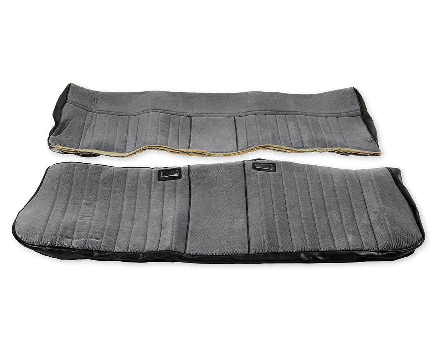 05-320 Brothers Trucks Upholstery Kit-Deluxe Seat Cloth/Vinyl-Black/Silver