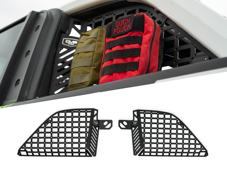 Rear Window Molle Panels DV8 Offroad for 2021-2025 Ford Bronco | Versatile Mounting Solutions | Molle Design | M6 Slots for Carriage Bolts | Mounts Gear on Both Sides of The Panels