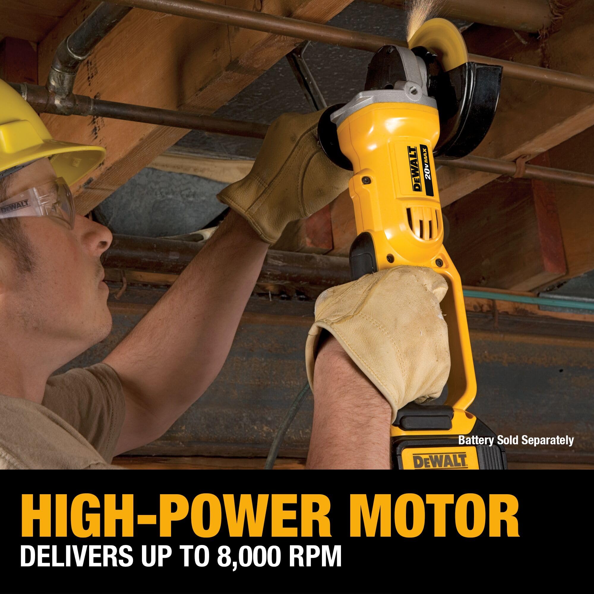 20V MAX* DEWALT Lithium Ion 4-1/2” Grinder (Tool Only) DCG412B
