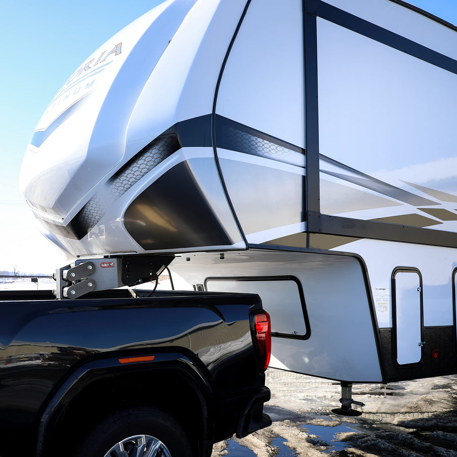 GEN-Y Hitch Fifth Wheel Rhino King Pin Box, 2.5K - 4.5K LBS Pin Weight, 30,000 LBS Towing Capacity - Check Fitment Chart