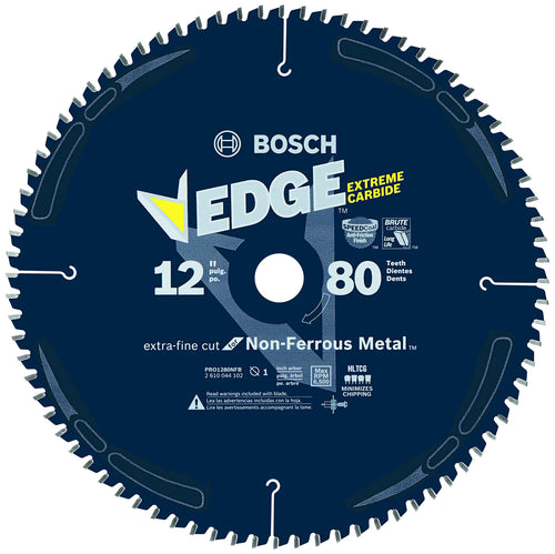 Bosch 12 in. PRO1280NFB 80 Tooth Edge Non-Ferrous Metal-Cutting Circular Saw Blade
