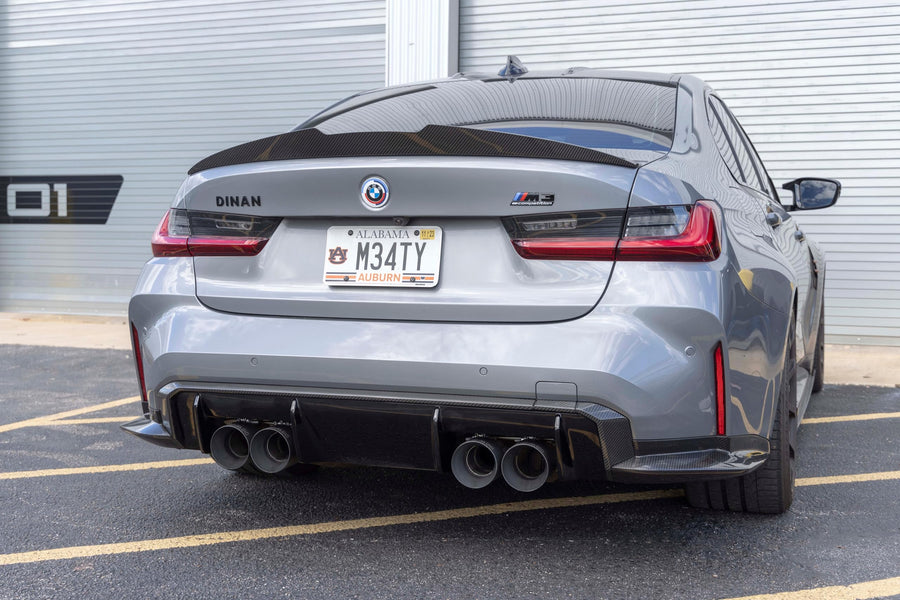 Dinan Rear Diffuser Surround D980-0049 - Gloss Twill Carbon Fiber