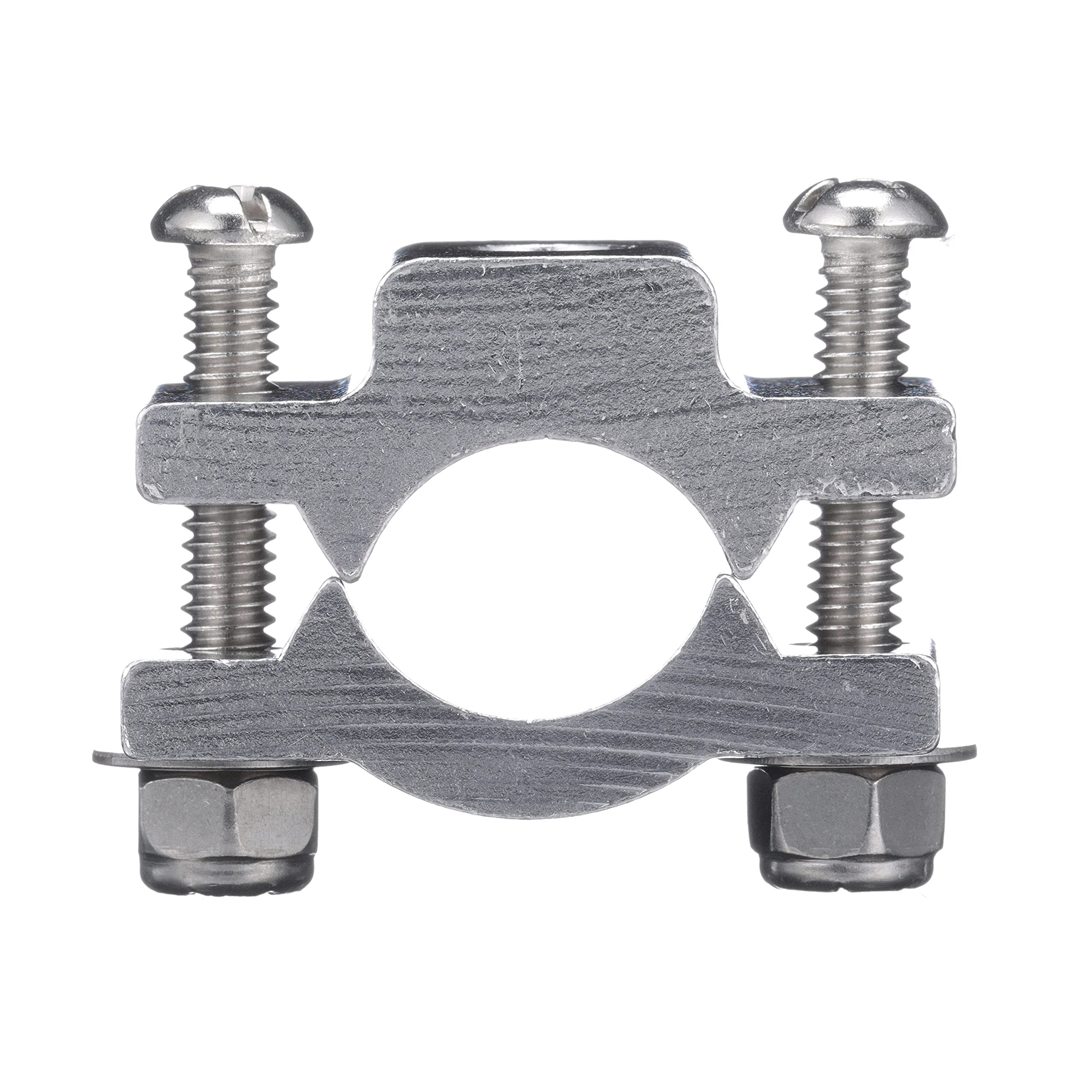 Sure-Grip Attwood 5074-3 Rod Holder Mounting Base — Clamp-On Rail Base, Fits Round Rail Up to 7/8-In. Diameter, Extruded Aluminum
