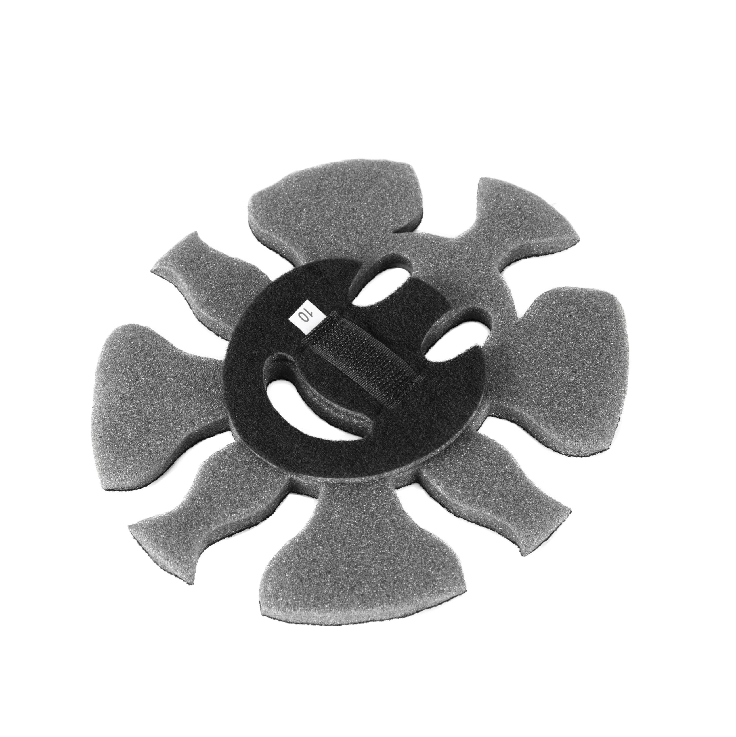 KRT Series Helmet Crown Pad Stilo YA0828KARTMM10 - 10MM - Black - Each