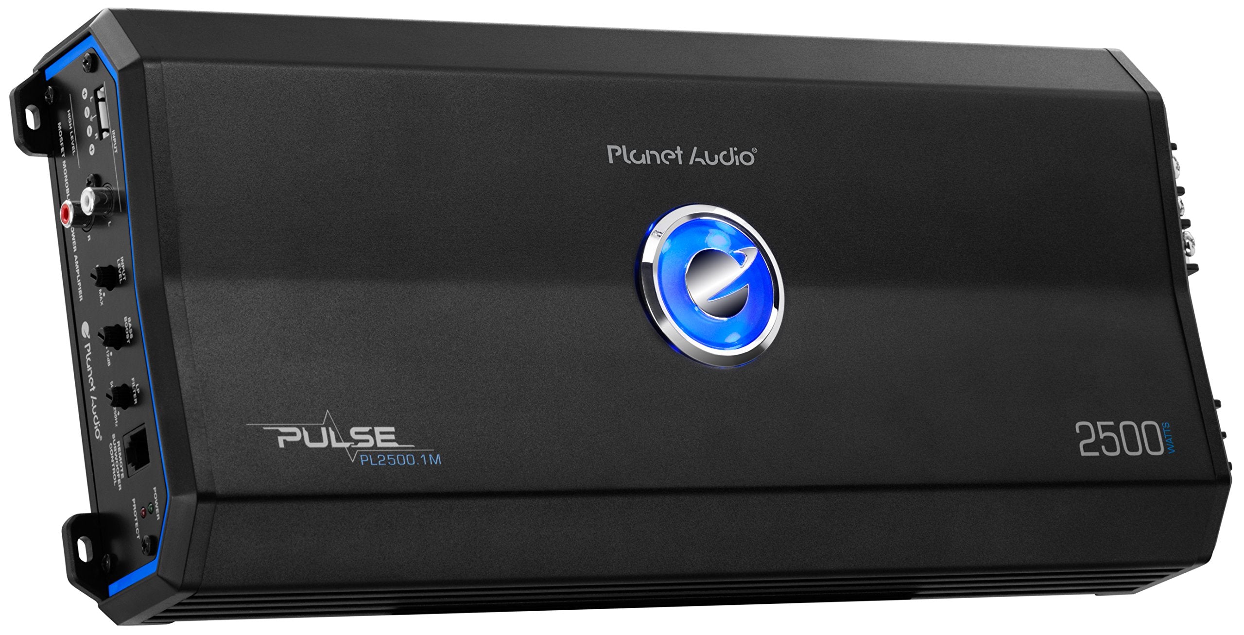 Planet Audio Monoblock PL2500.1M Car Amplifier - 2500 High Output, High/Low Level Inputs, Low Pass Crossover, Hook Up to Subwoofer for Bass