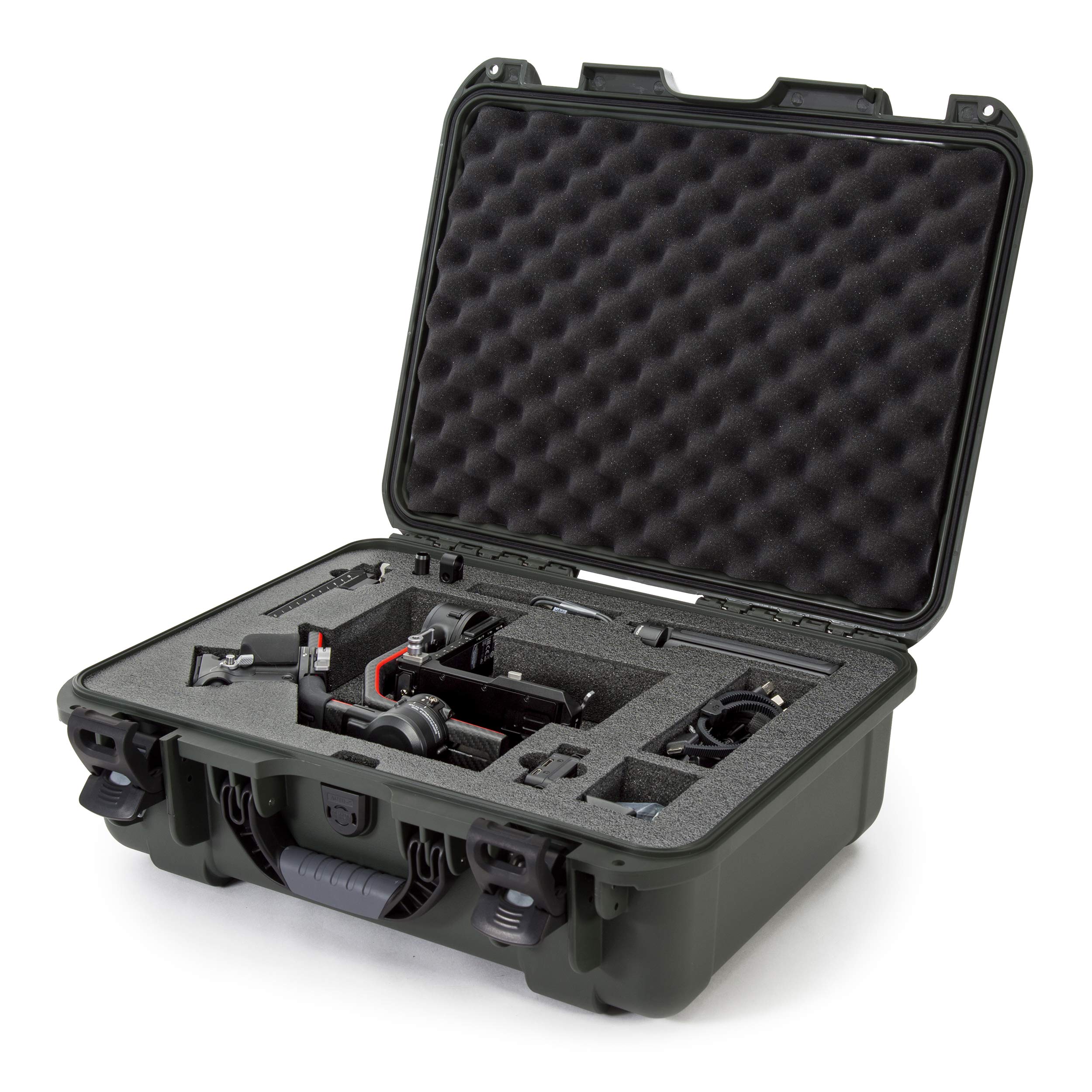 Nanuk 930 Media Series Lightweight NK-7 Resin Waterproof Hard Case with Foam Insert for Ronin-S2, Olive