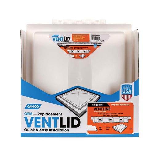 Vent Lid Camco 40182 for Ventline RV Vents (2008 & Up), Pack of 6, White
