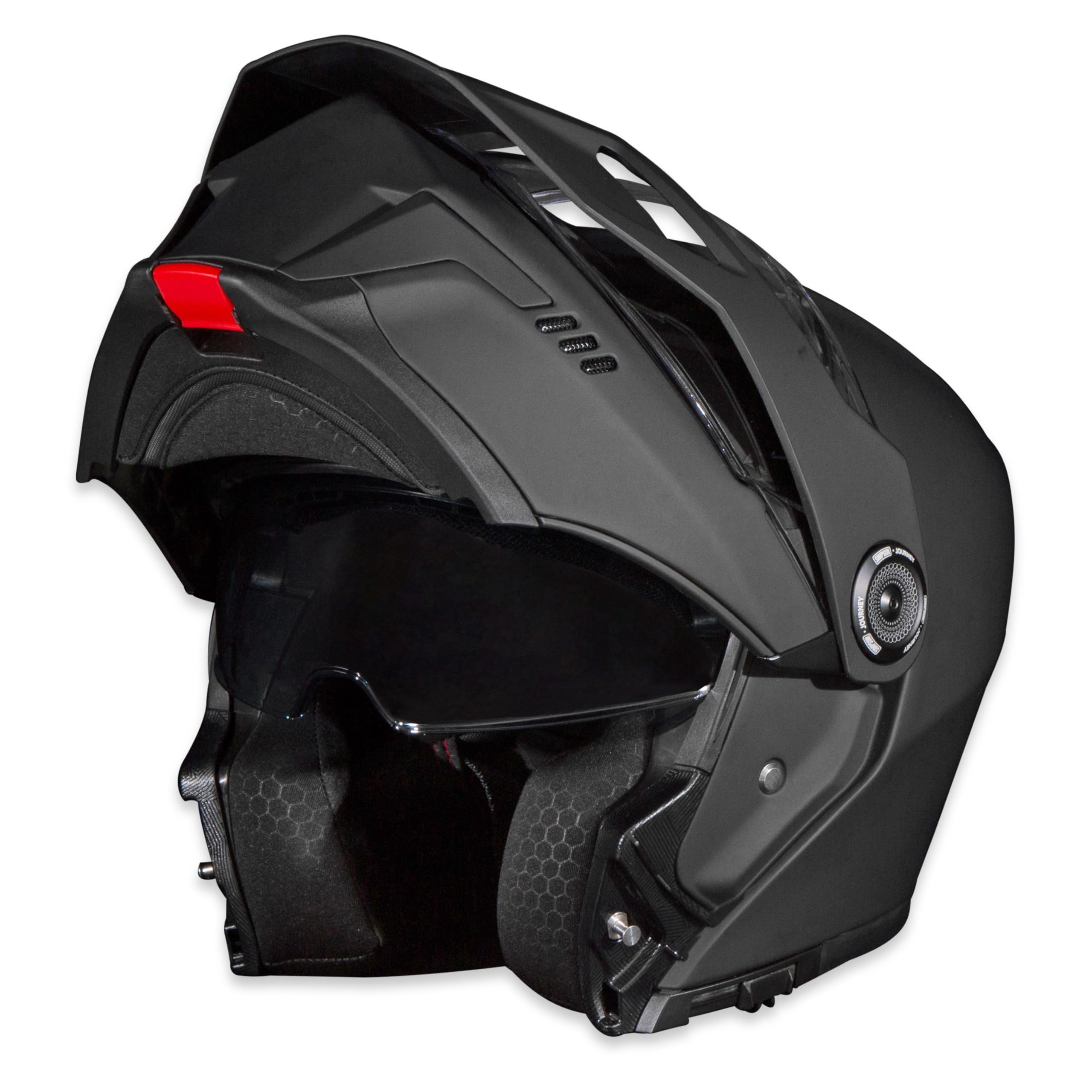 Journey Bandit Simpson Motorcycle Helmet - Matte Black - 2XL | Off Road Dirt Bike UTV Motocross ATV | Modular Full-Face Flip Up | Clear Pinlock Anti-Fog Visor Shield | DOT ECE Certified (JB32X)
