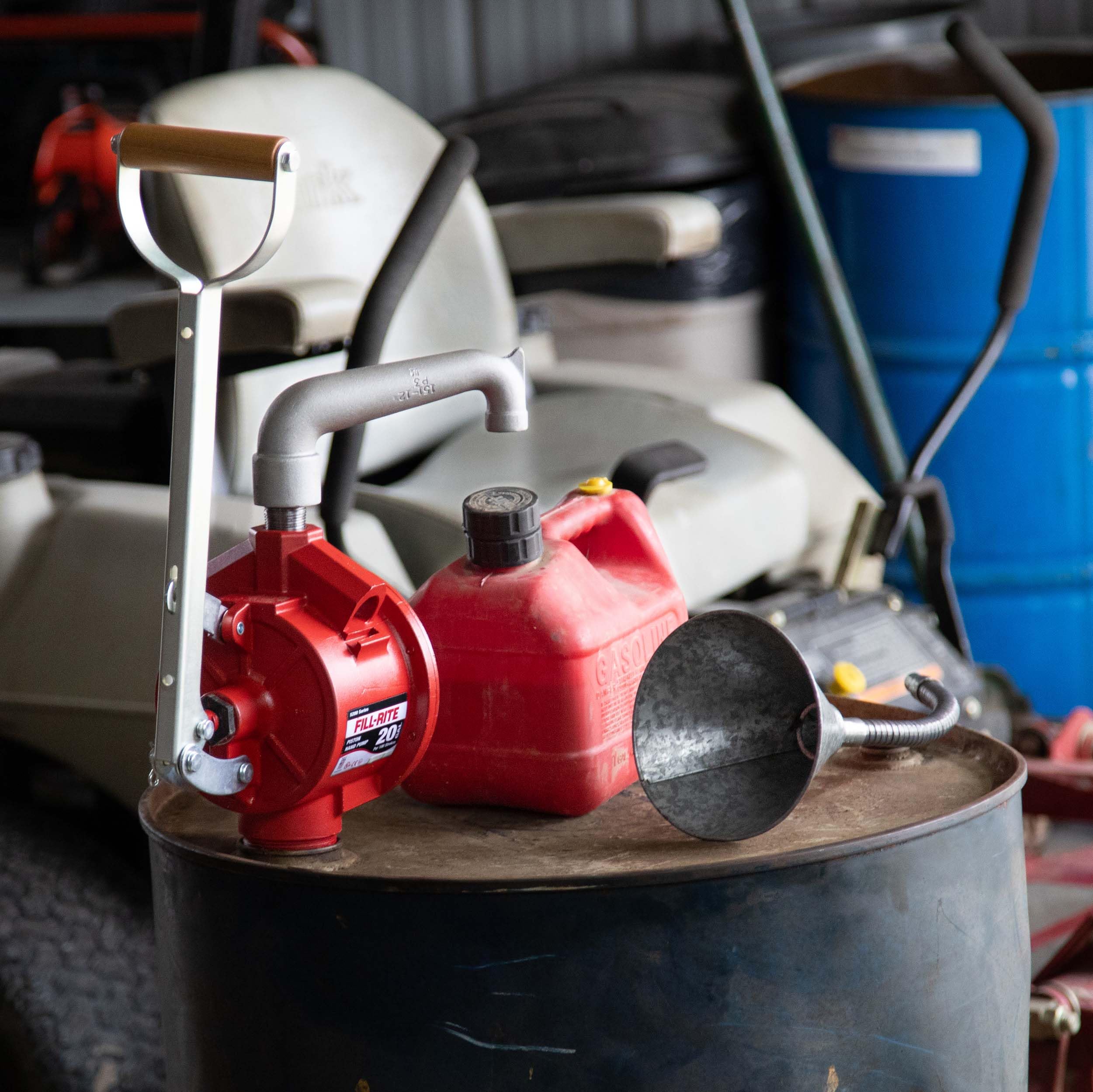 Fill-Rite Piston Hand Pump FR151 with Suction Tube and Pail Spout