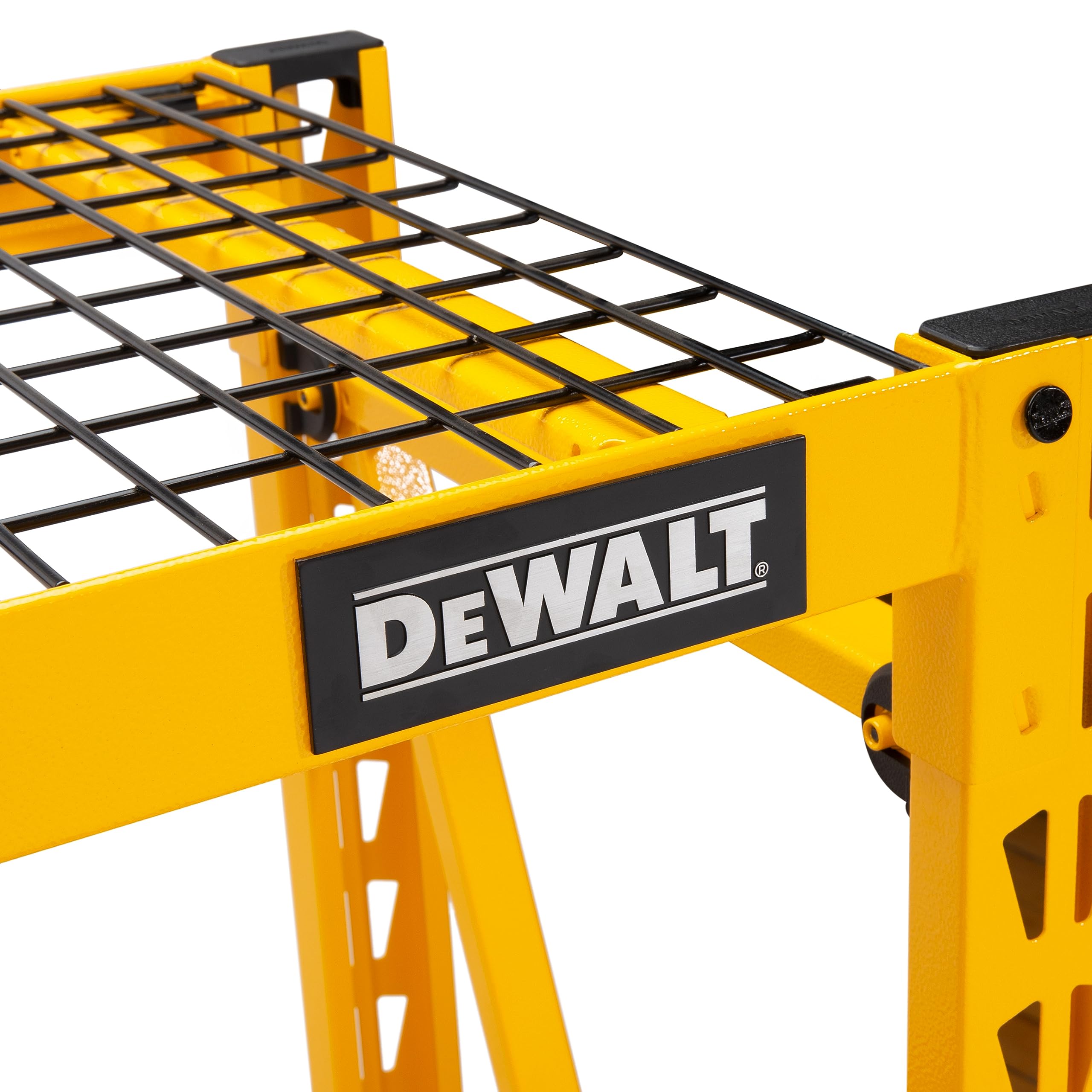 4-Foot Tall DEWALT, 3 Shelf Steel Wire Deck Industrial Storage Rack, Adjustable for Custom Workshop/Garage Storage Solutions, Total Capacity: 4,500 lb.