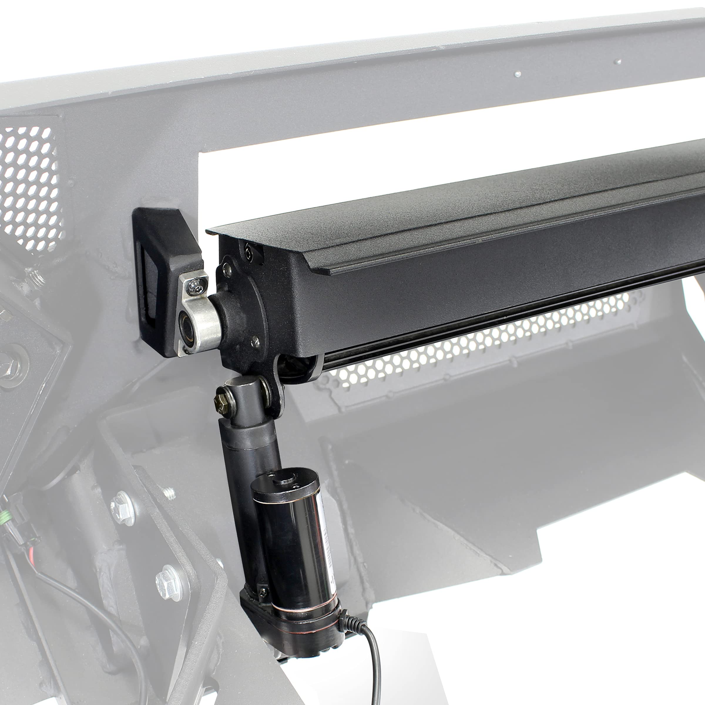 Go Rhino Power Actuated Element Hide-Away Light Bar Mount | Mild Steel, Textured Black | 340001T | Fits Go Rhino Element Front Bumpers (341301T, 34130T, 343891T, & 34389T)