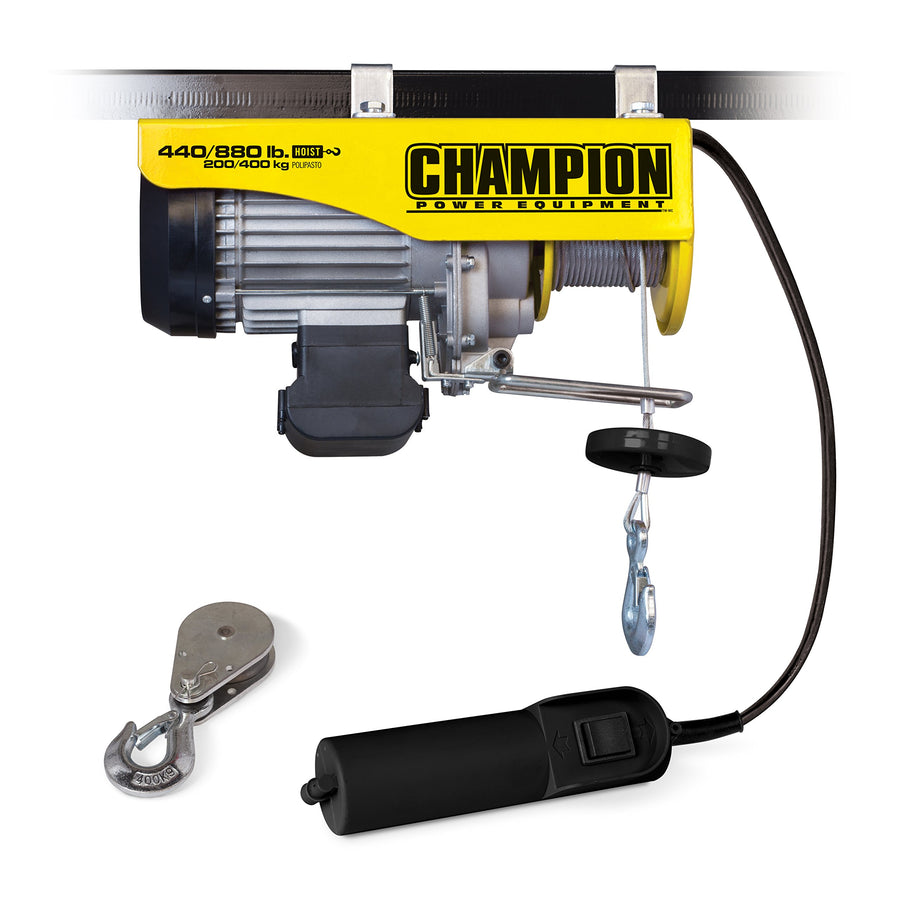 440/880-lb. Champion Power Equipment Automatic Electric Hoist with Remote Control