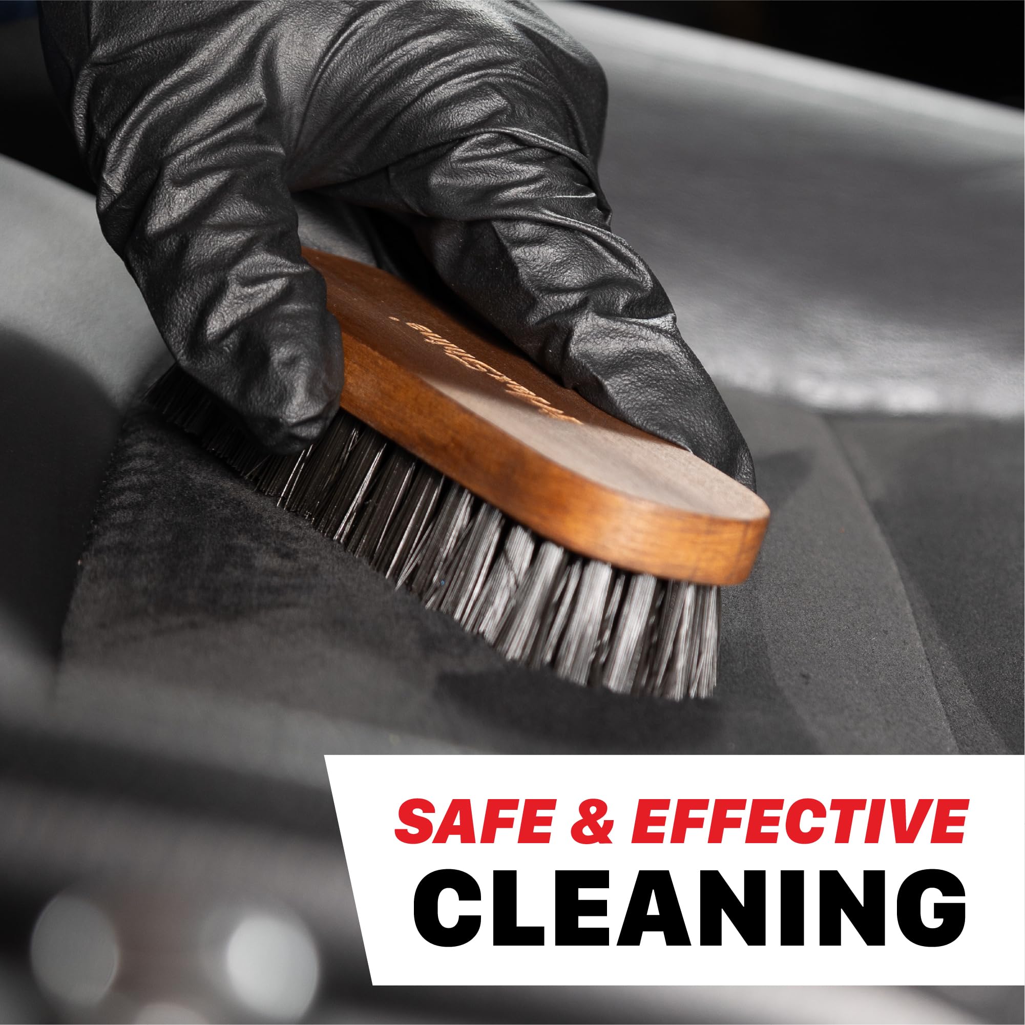 Maxshine Leather & Upholstery Universal Brush – Durable Nylon Bristles for Car Detailing – Ideal for Cleaning Seats, Carpets & Interior Surfaces – Gentle, Effective Detailing Tool