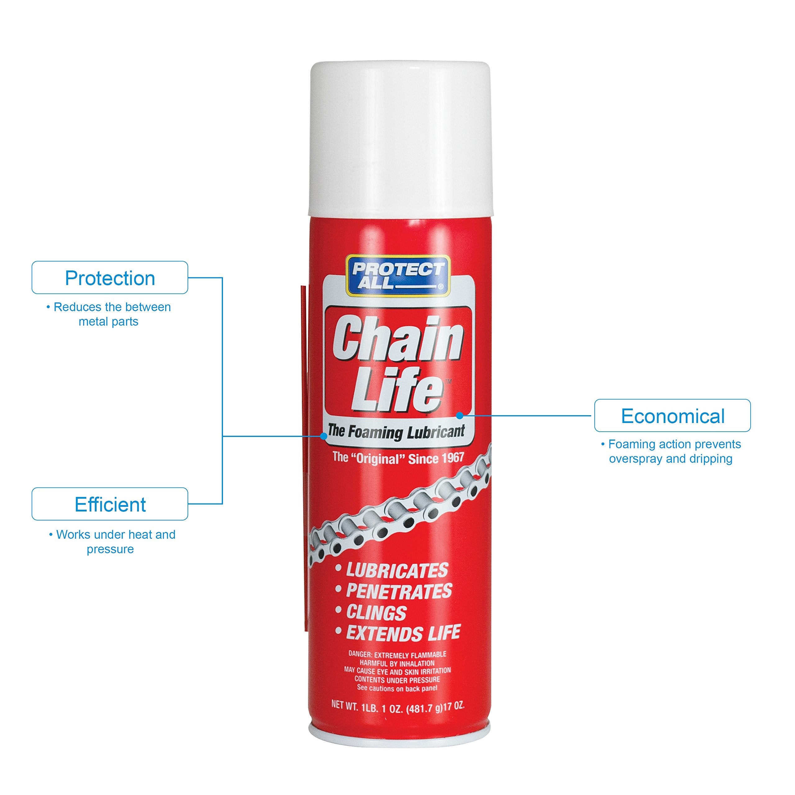 Chain Life Protect All Foaming Lubricant - 17 oz - Protect All 35017PA