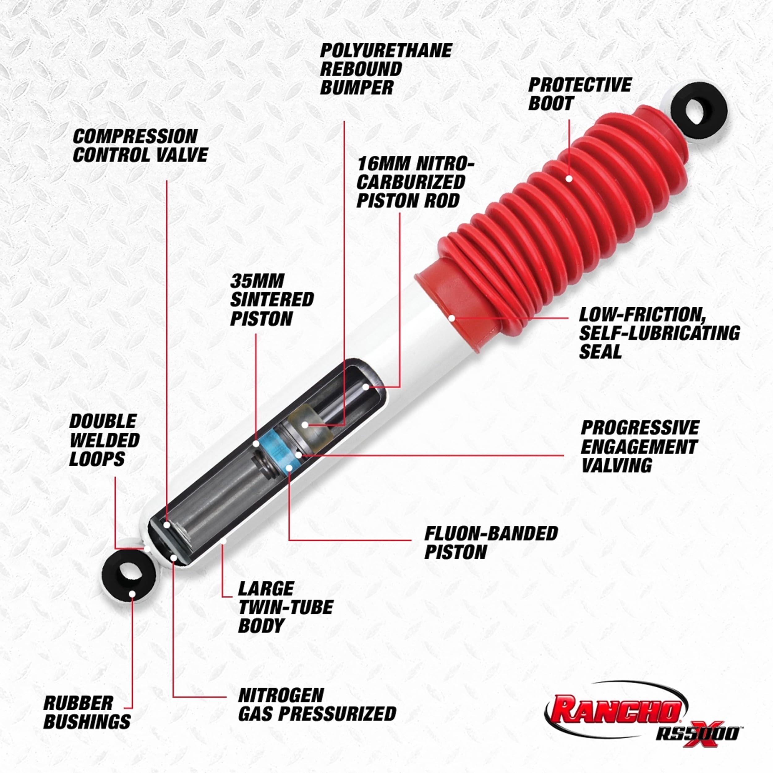 RS55392 Rancho Shocks & Struts RS5000X