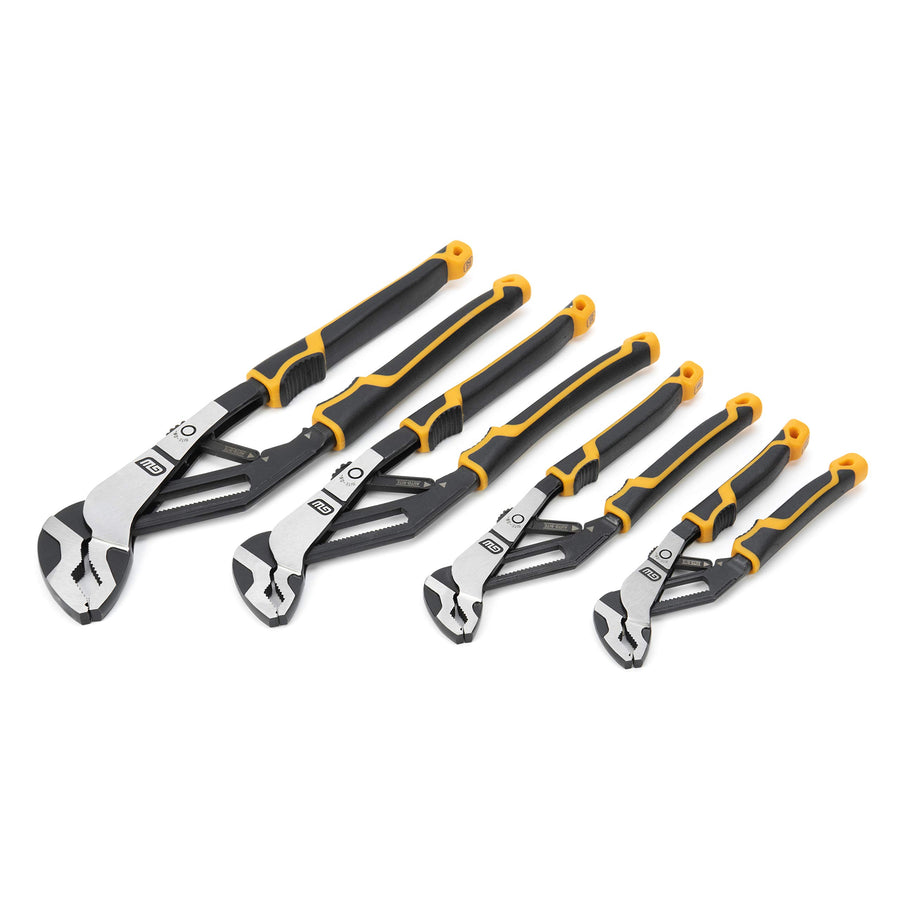 4 Pc. GEARWRENCH Pitbull Auto-Bite Tongue & Groove Dual Material Pliers with K9 Jaws - 82594C