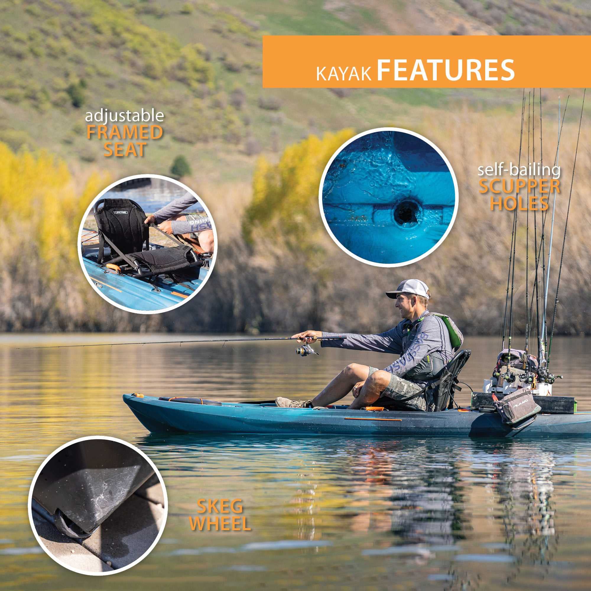 Yukon Angler 116 Lifetime Fishing Kayak