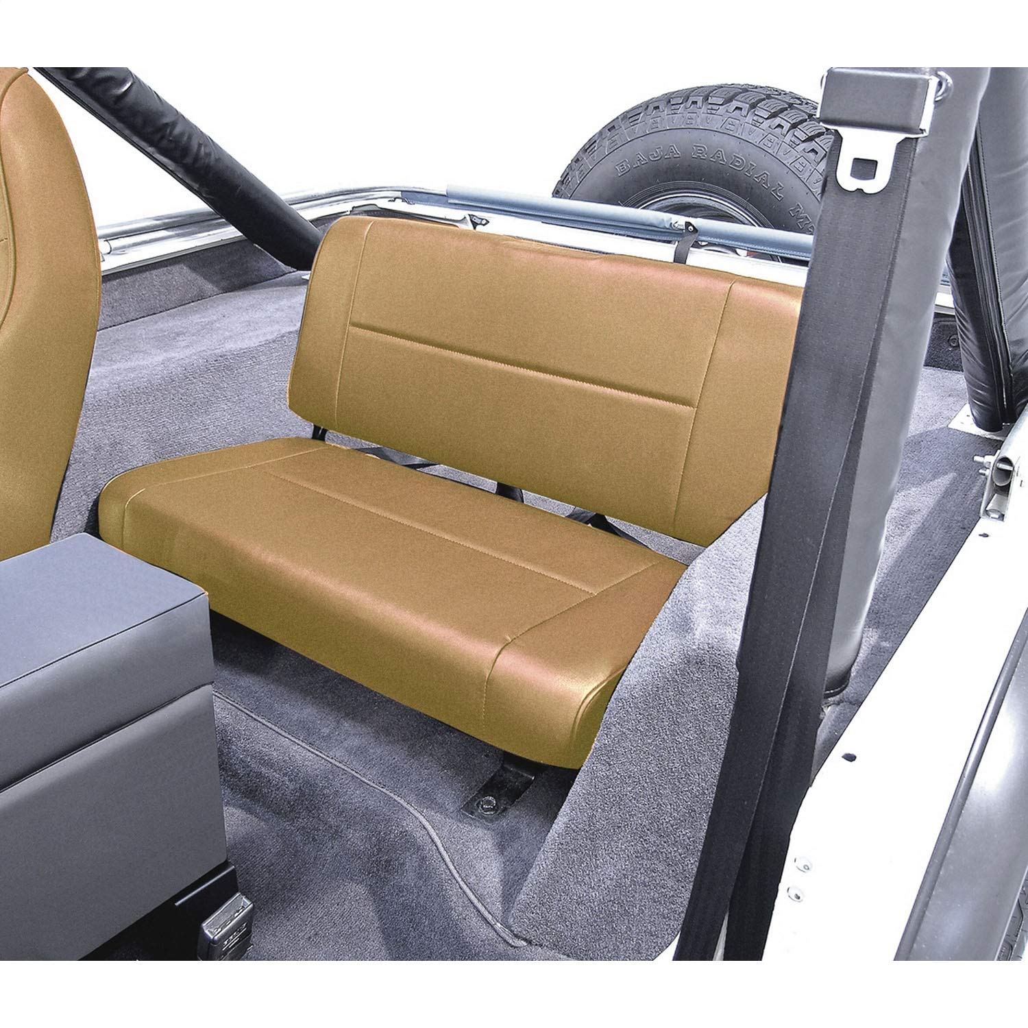 Rugged Ridge | Rear Seat, Fixed, Tan | 13461.04 | Fits 1955-1995 Jeep CJ & Wrangler YJ
