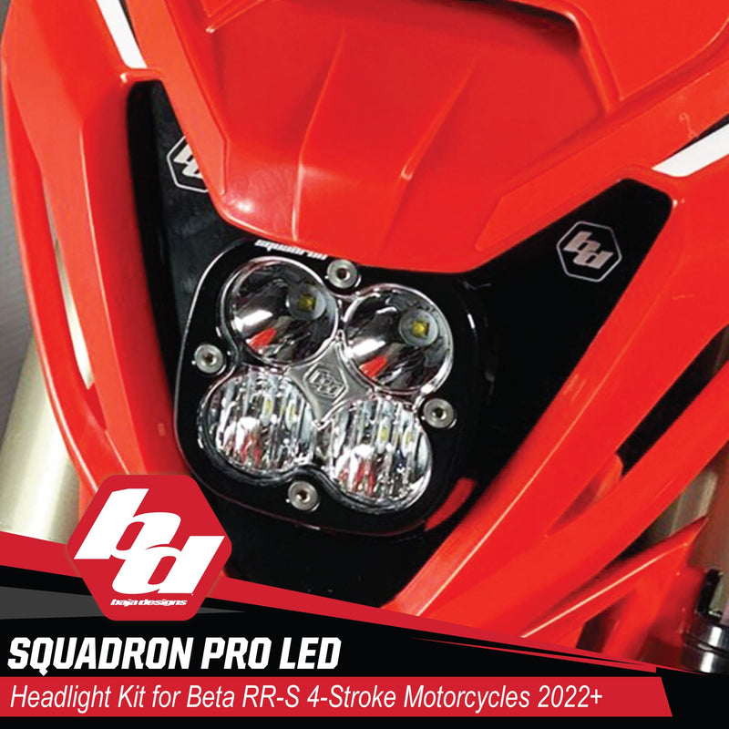 Baja Designs LED Headlight Kit Squadron Pro for Beta RR-S Motorcycle 2022+