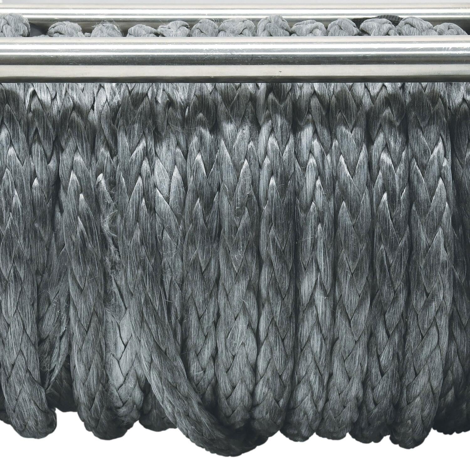 Tiger Shark SUPERWINCH, 15000 lb Capacity, Hawse Fairlead, 15/32 in x 78 ft Synthetic Rope, 12V, Kit