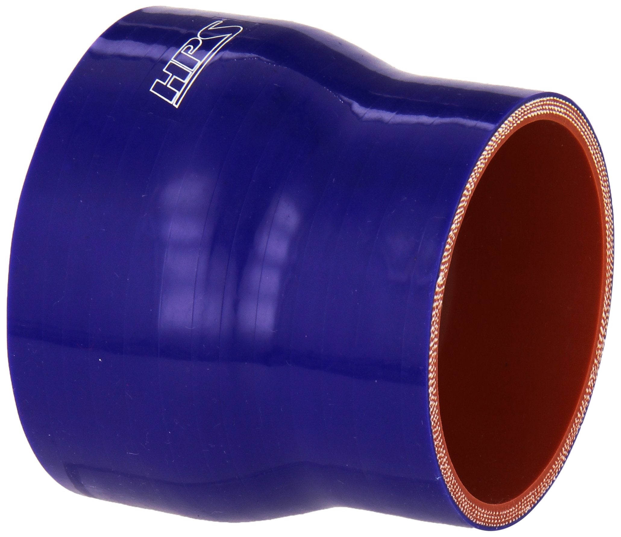 HPS Silicone HTSR-275-325-BLUE High Temperature 4-ply Reinforced Reducer Coupler Hose, 50 PSI Maximum Pressure, 3" Length, 2-3/4" > 3-1/4" ID, Blue