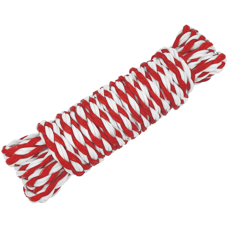 Red/White Hollow Braid Polypropylene Utility Line